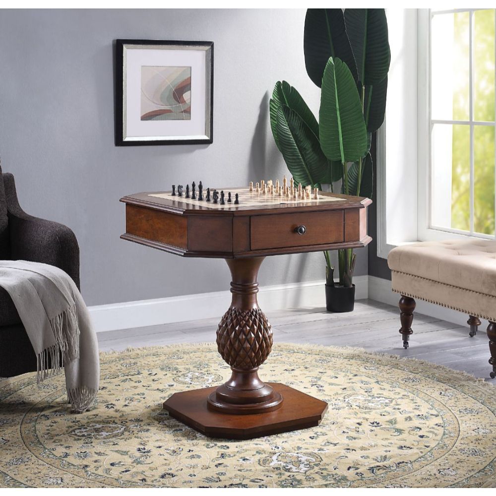 Bishop II - Game Table - Cherry, dark brown