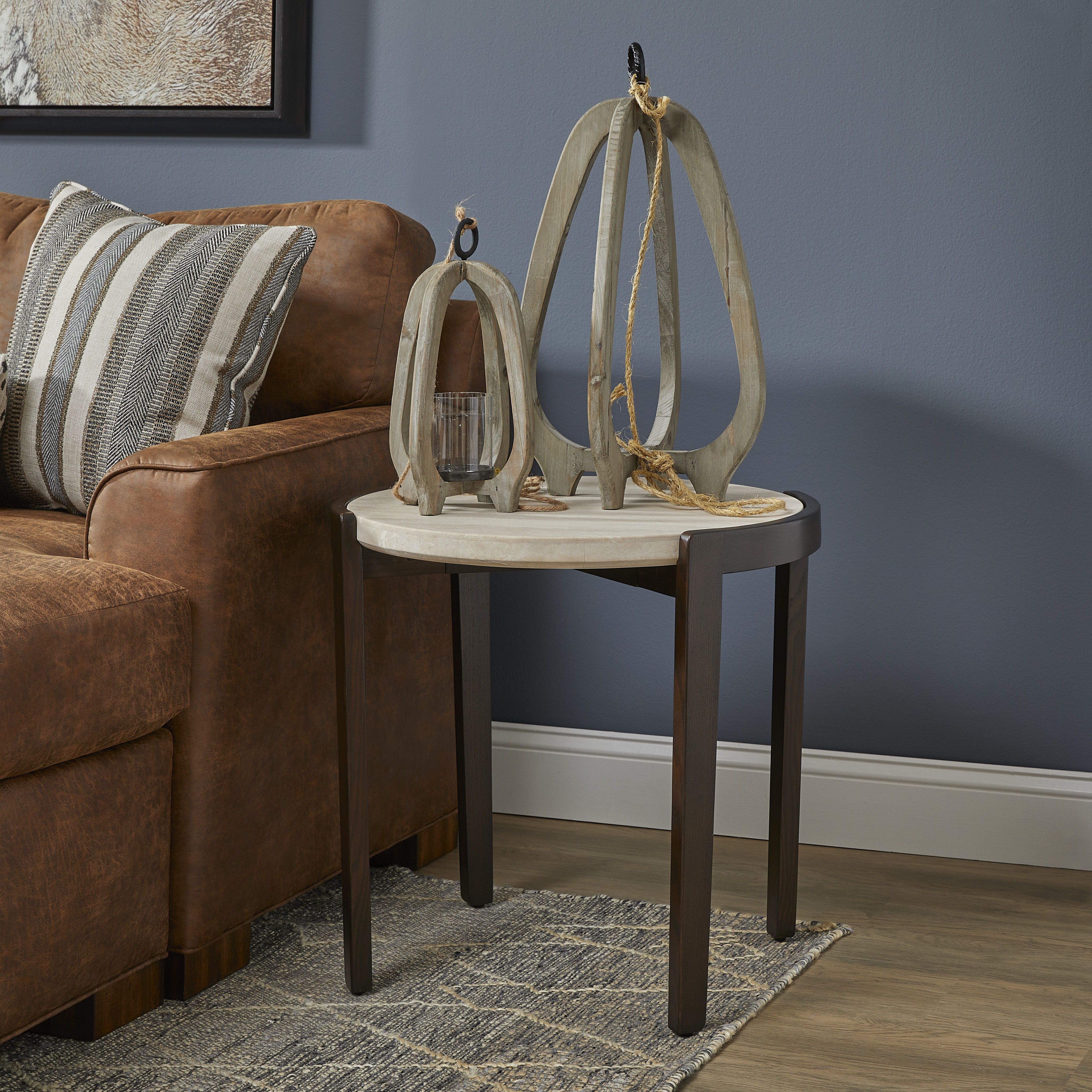 Palette - Occasional Tall Bunching Table - Dark Brown, beige, view 4