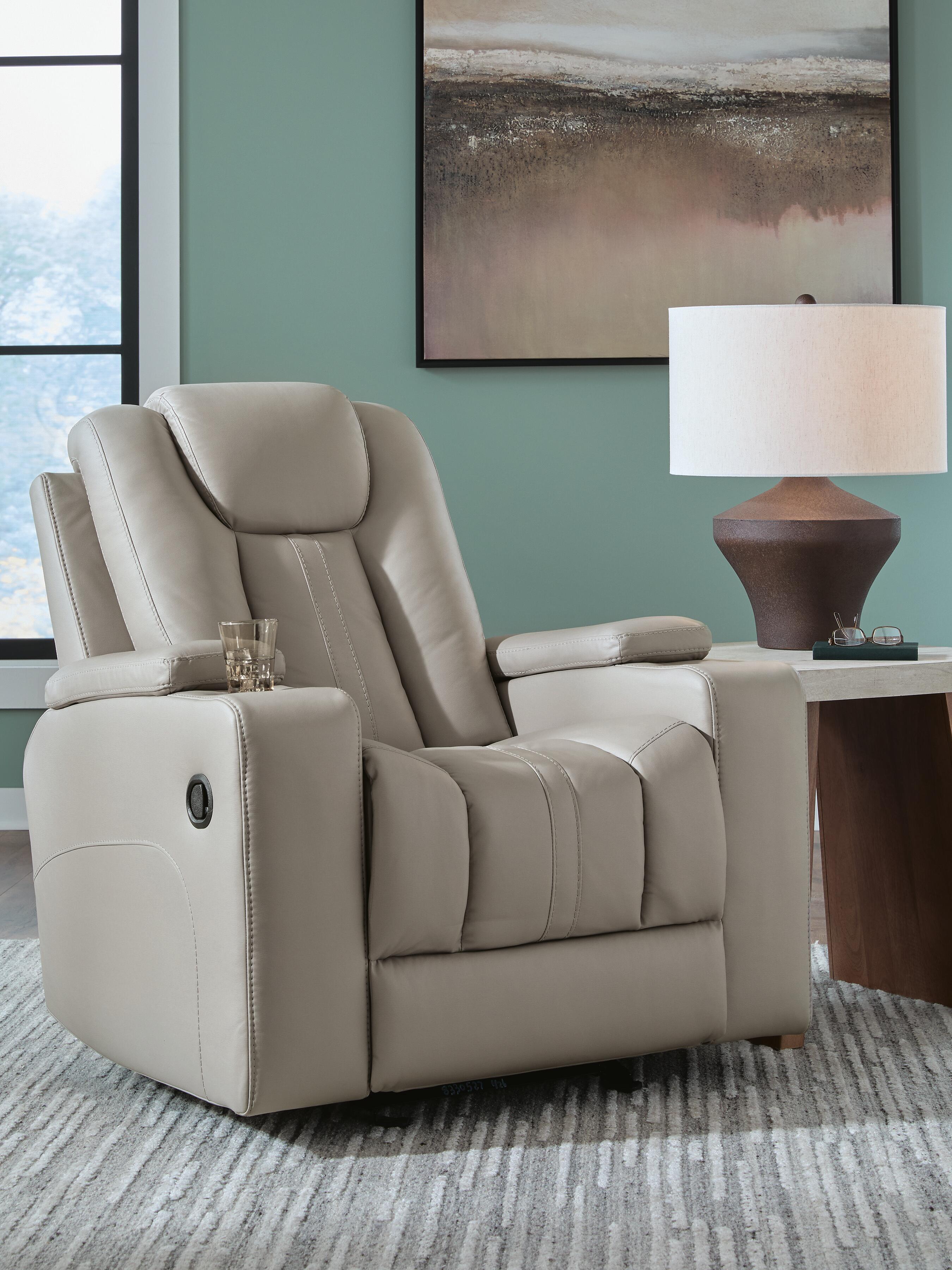 Ashley Furniture Elevate Edges - Glider Recliner - Coin - Image 2
