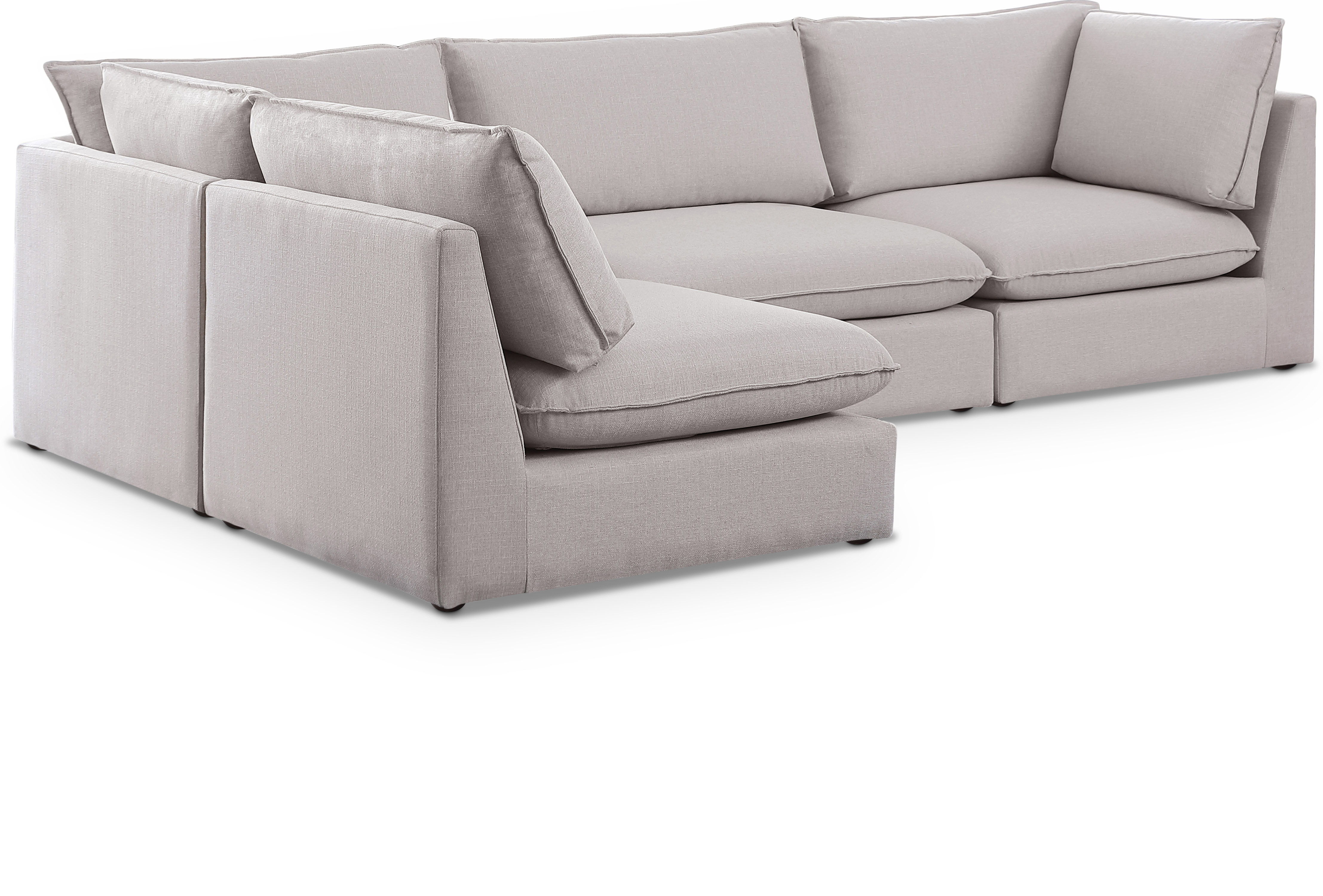 Mackenzie - 4 Piece Modular Sectional - Beige