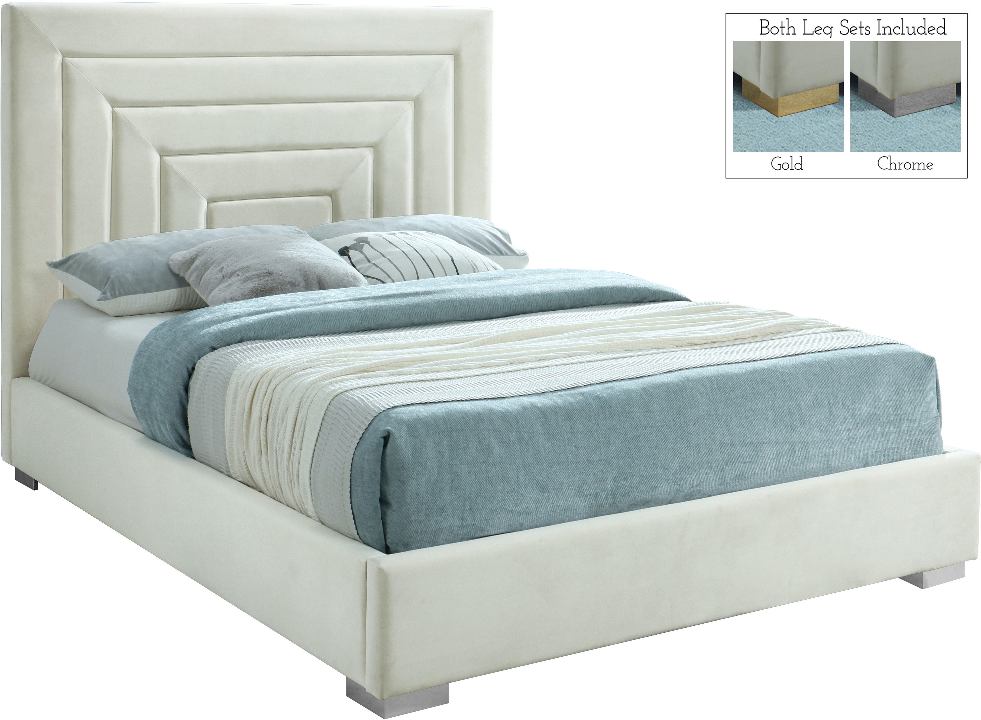 Nora - Full Bed - Cream