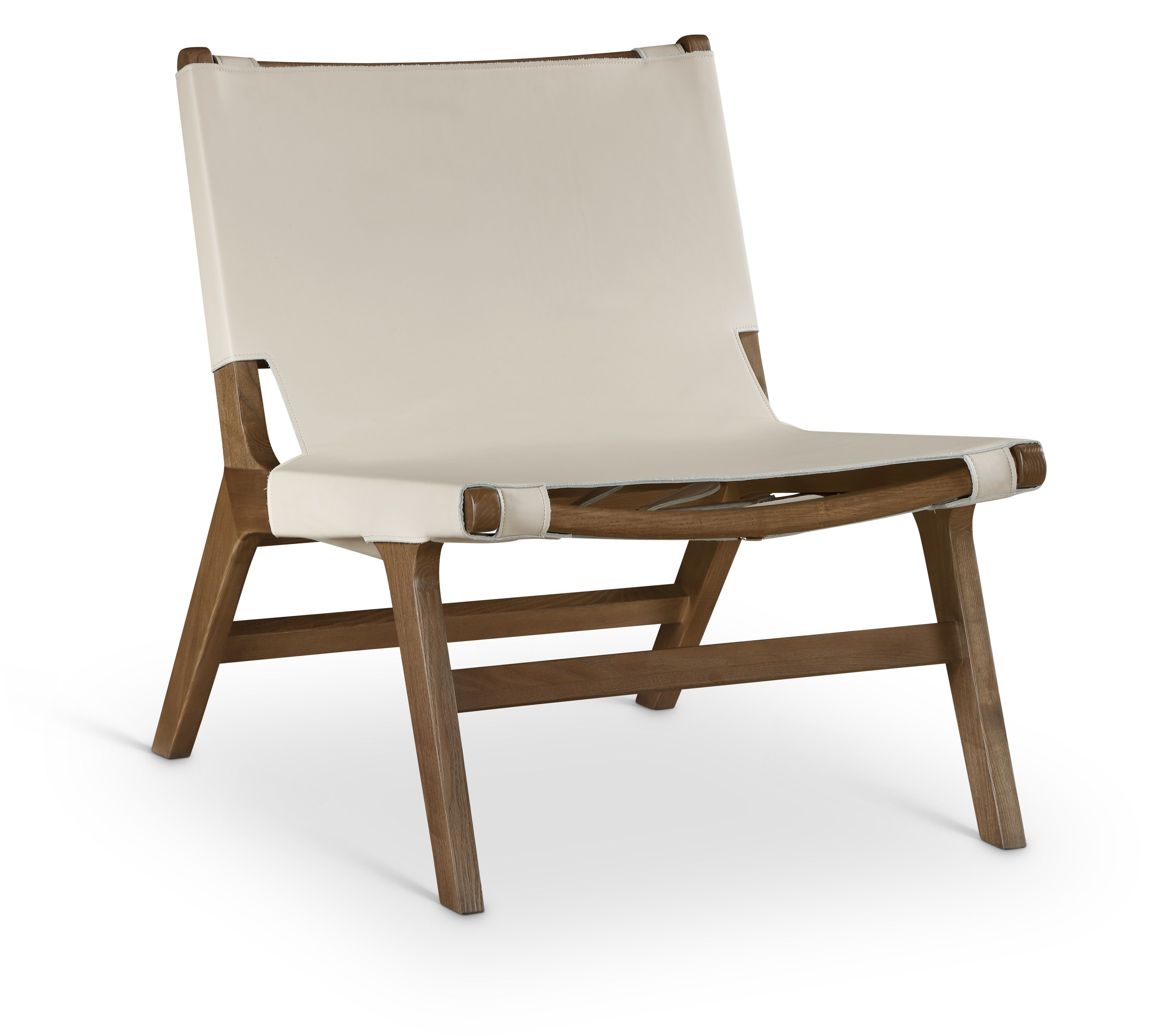 Rawlins - Vegan Leather Upholstered Accent Chair - Beige