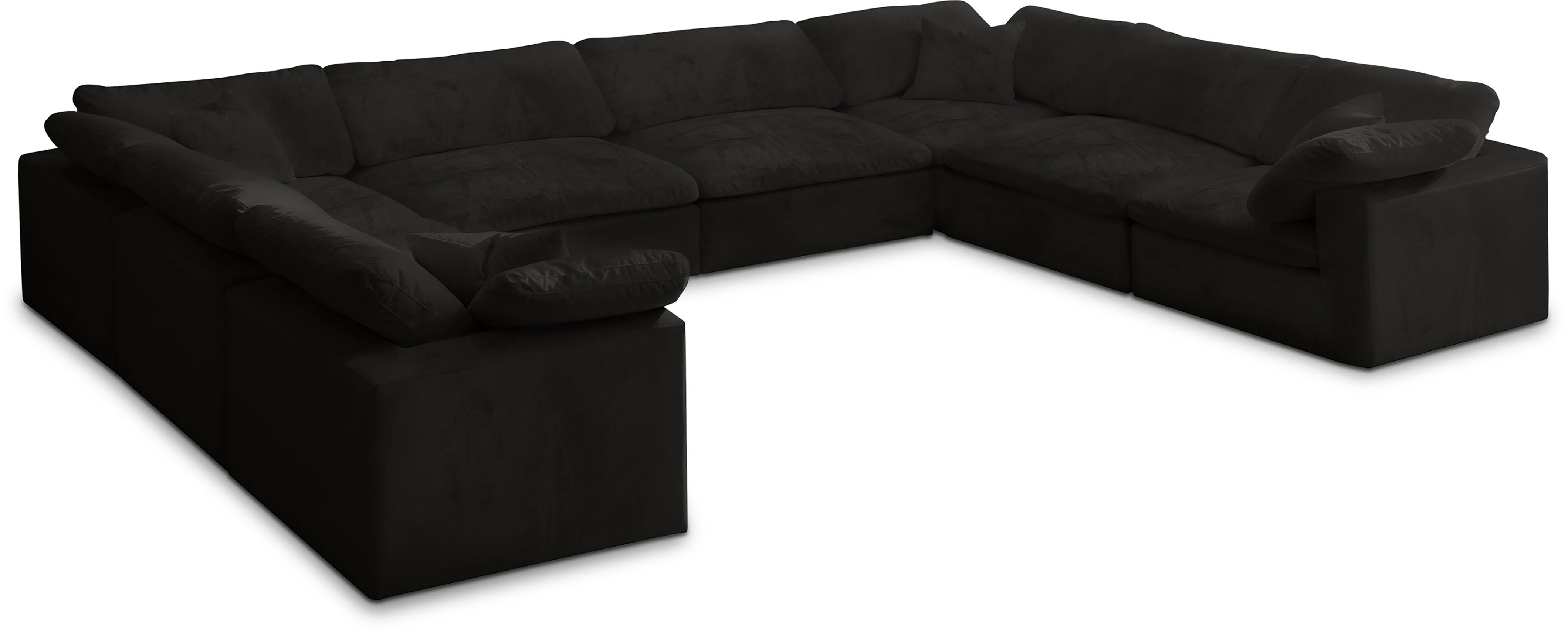 Cozy - 8 Piece Modular Sectional - Black