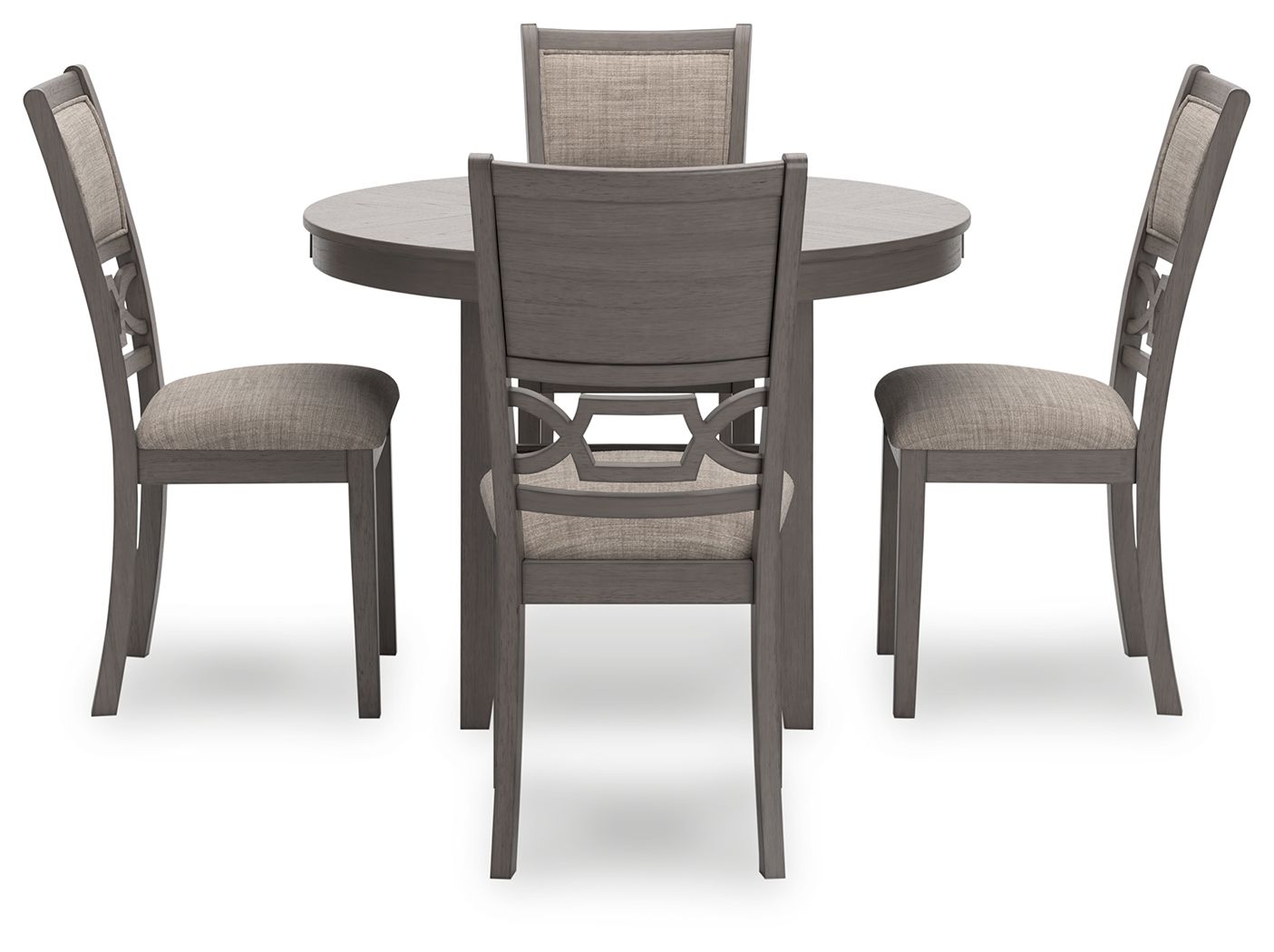 Ashley Furniture Wrenning - Dining Room Table Set (Set of 5) - Gray - Image 3