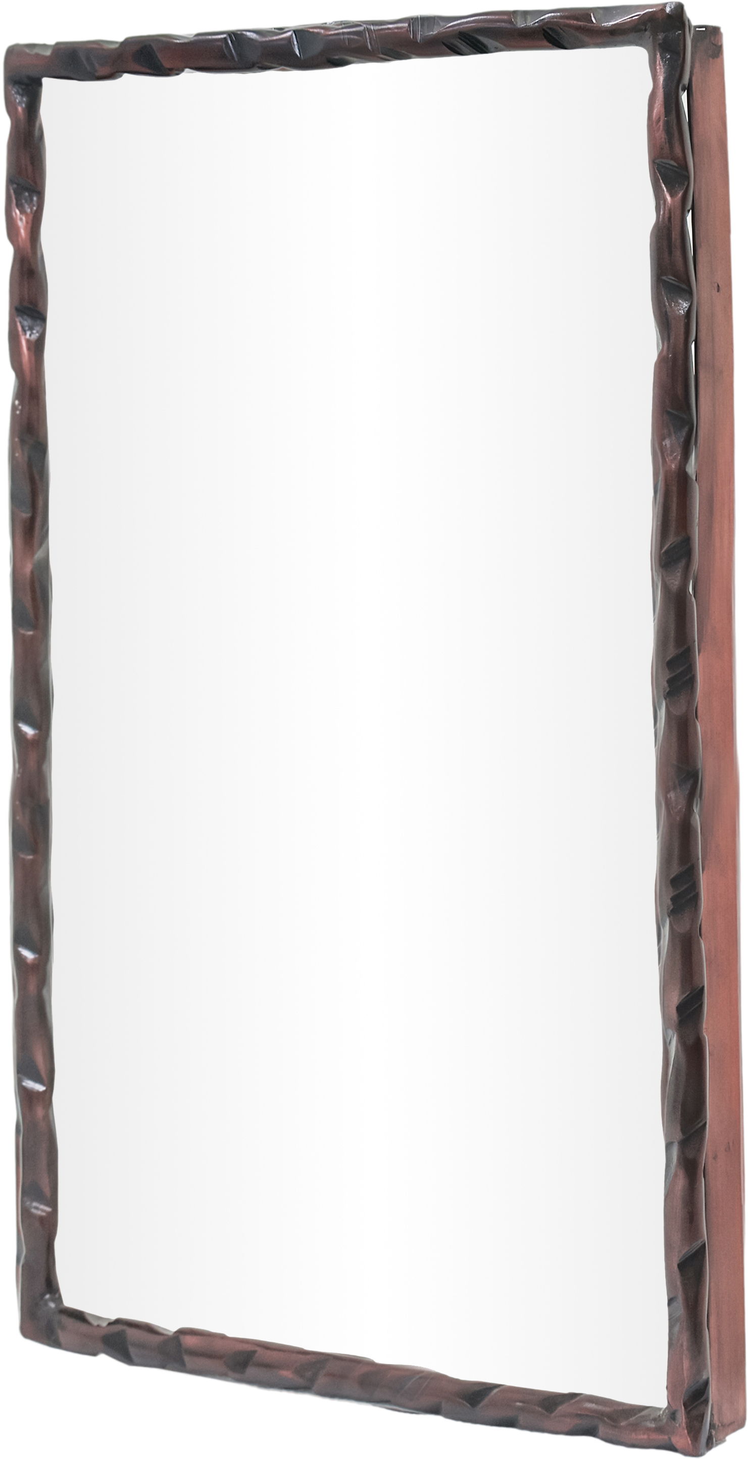 Hammer - 24" x 36" Iron Mirror - Brown