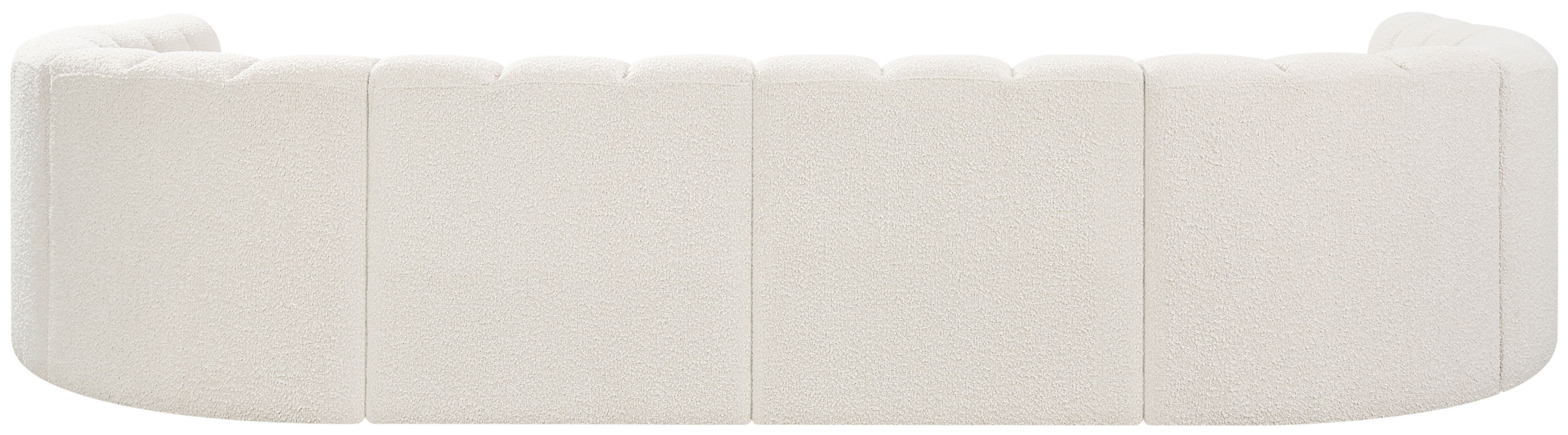 Arc - Boucle Fabric Modular Sectional - Cream