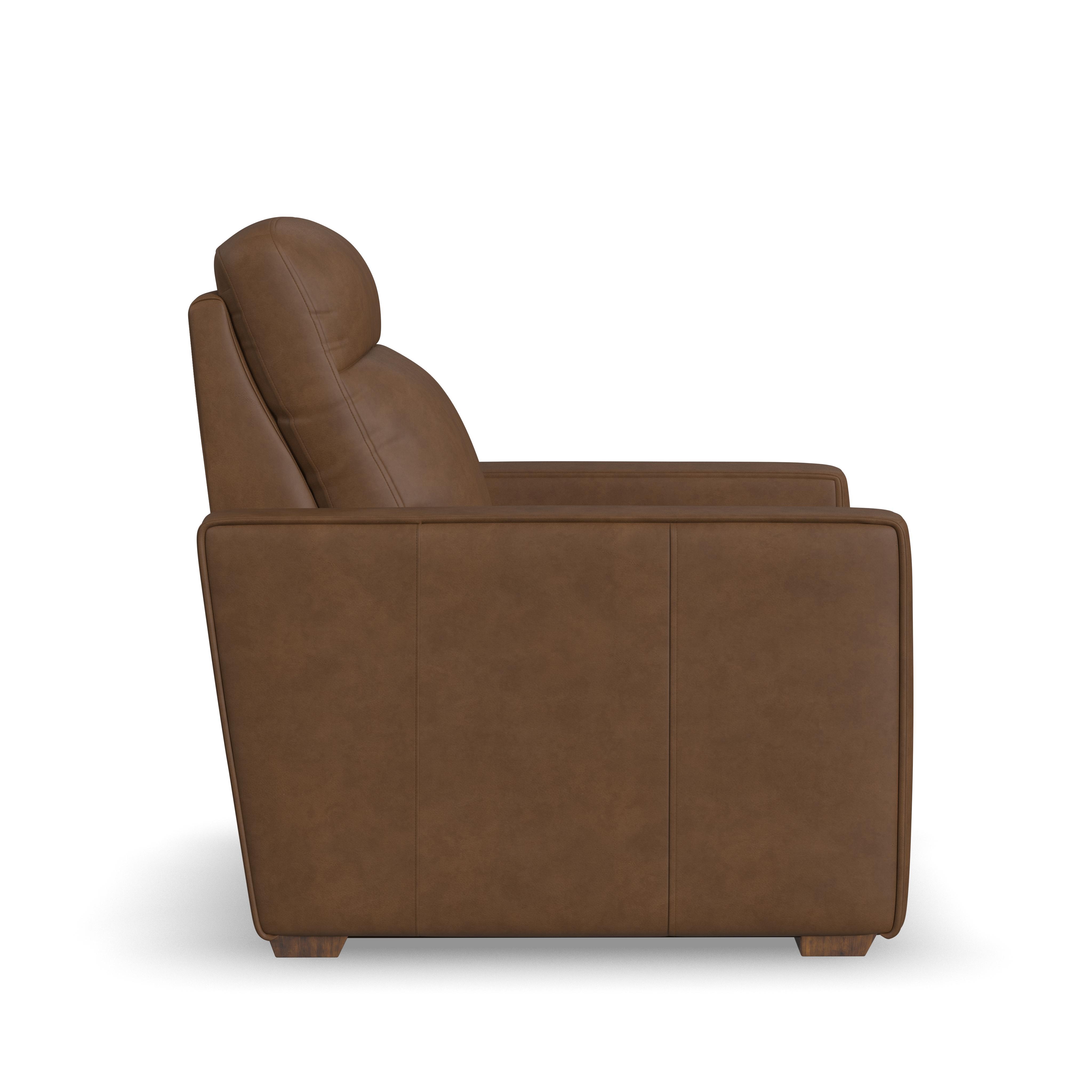 Dutch - Power Recliner With Power Headrest & Lumbar - Dark Brown, dark brown, view 3