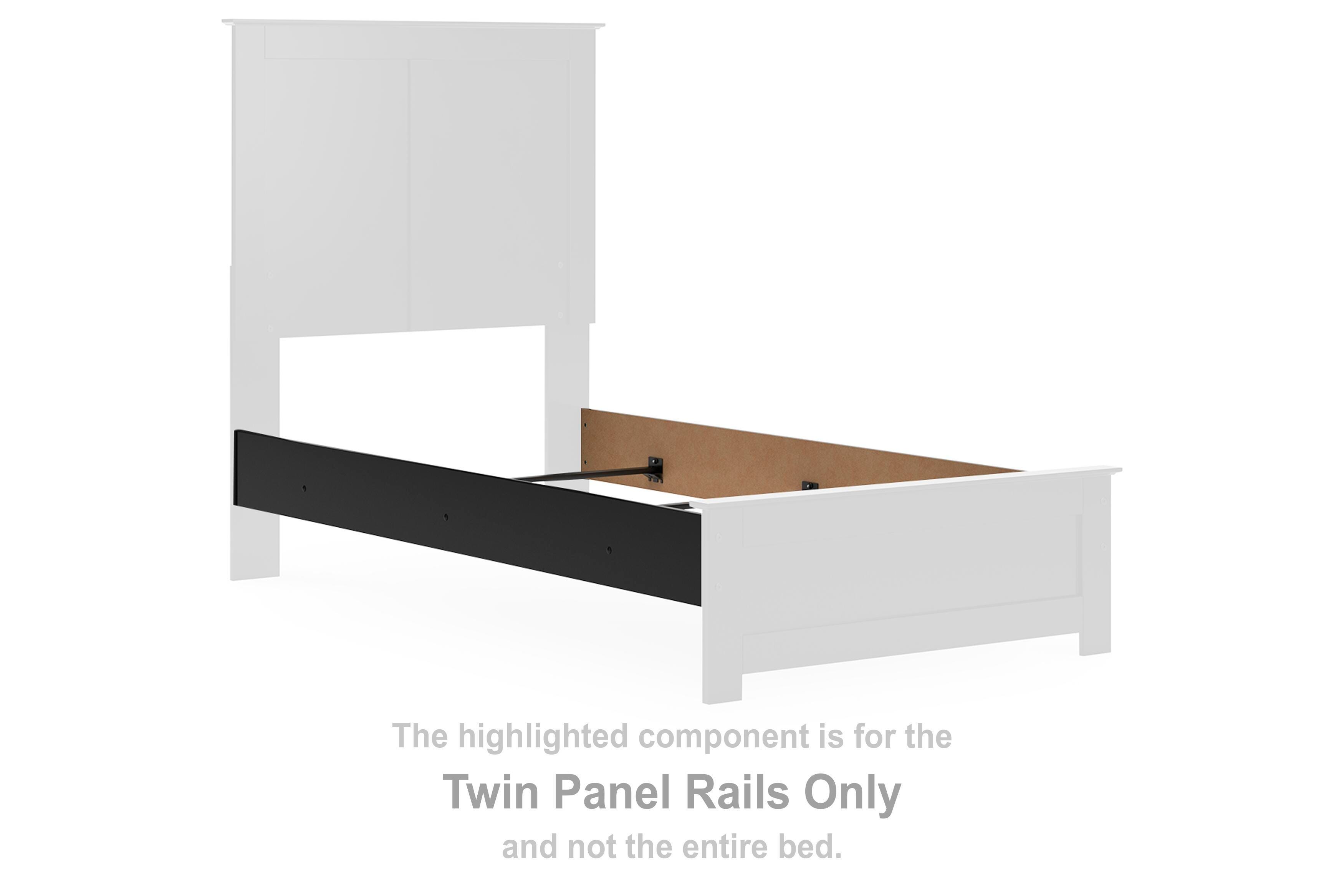 Maribel – Twin Panel Rails – Black