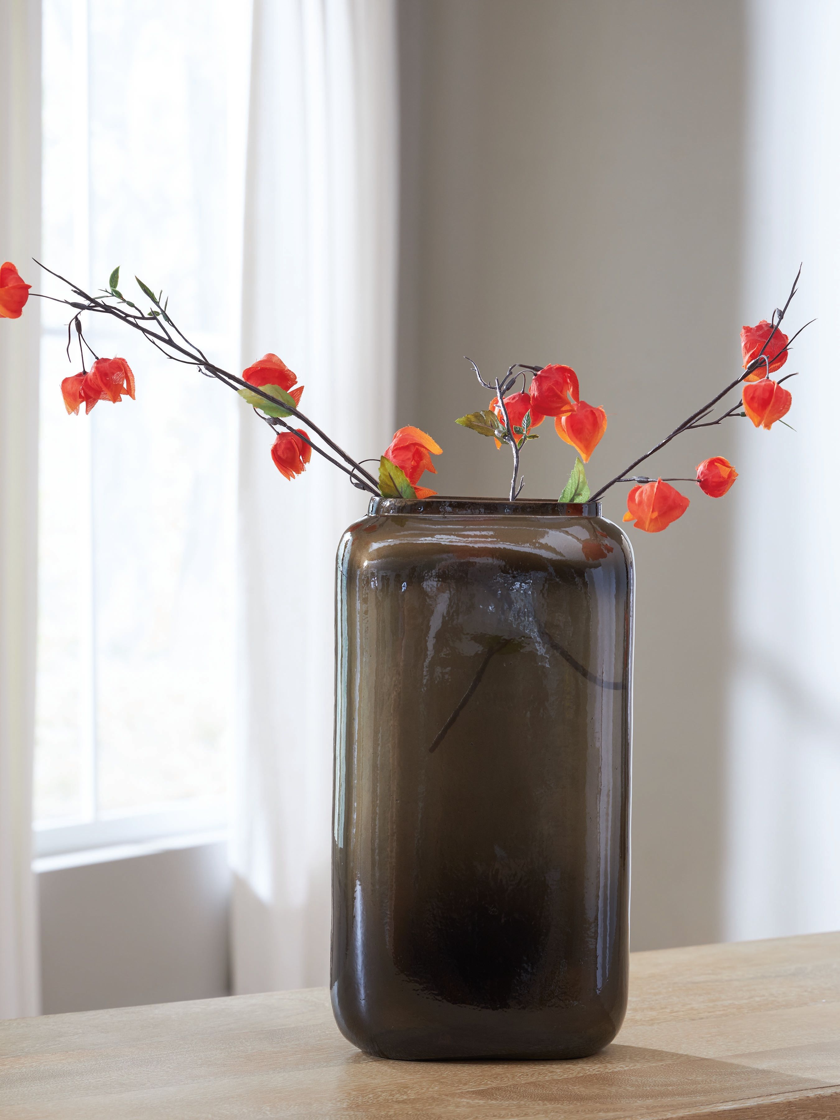 Sumner - Vase - 13.5" - Gray / Gold Finish