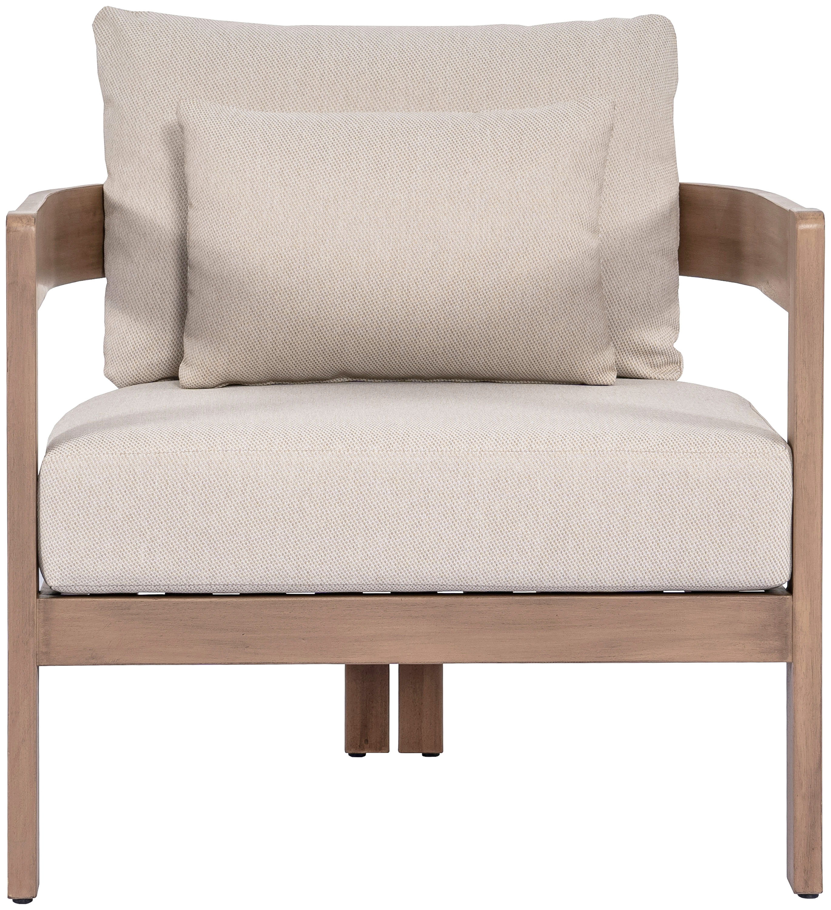 Newport - Water Resistant Fabric Upholstered Outdoor Patio Chair - Beige