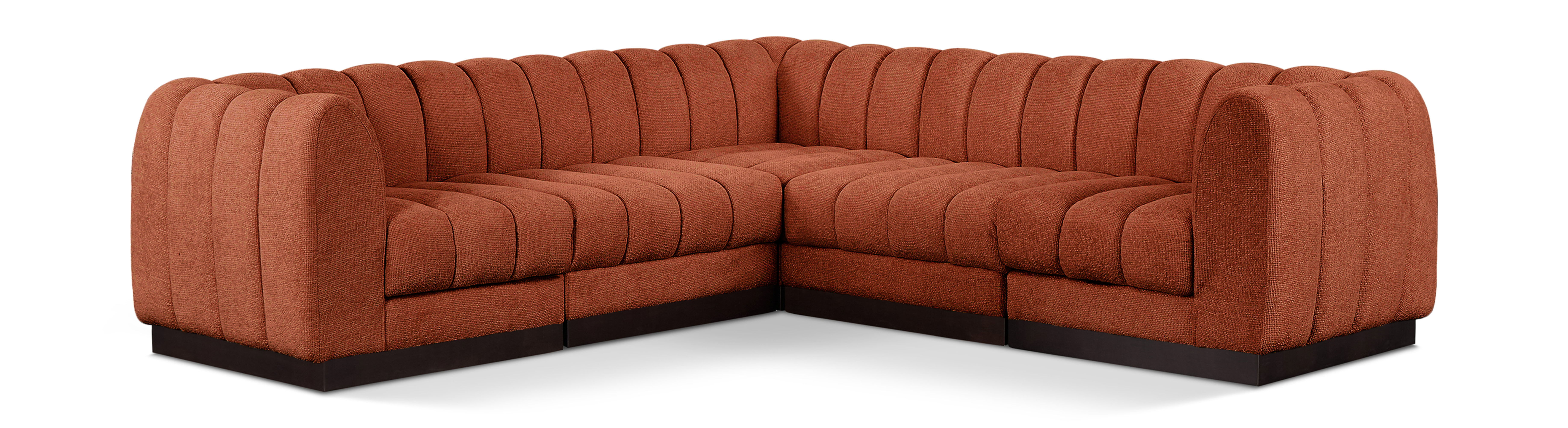 Quinn - 5 Piece Modular Corner Sectional - Cognac