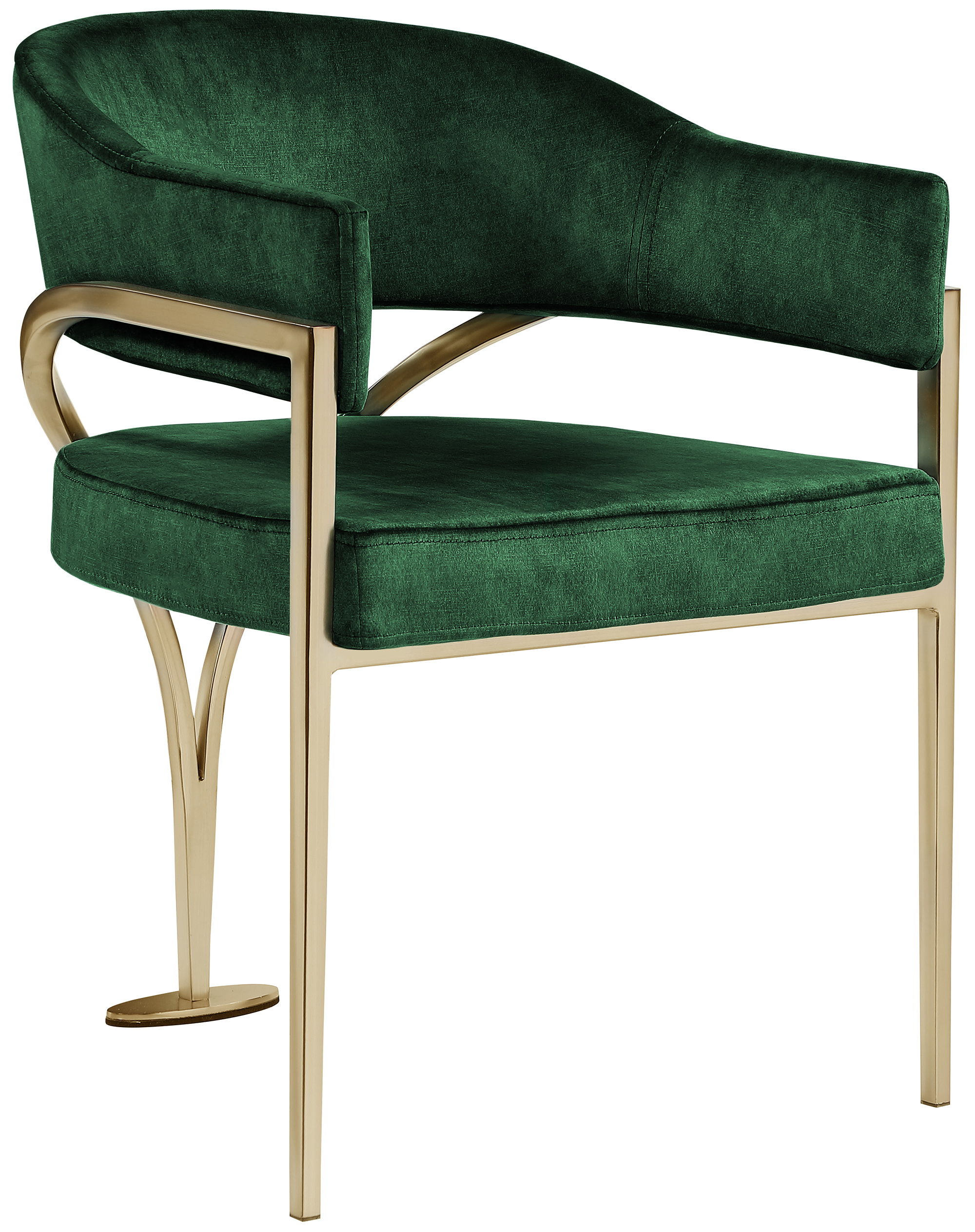 Madelyn - Dining Chair (Set of 2) - Green - Fabric