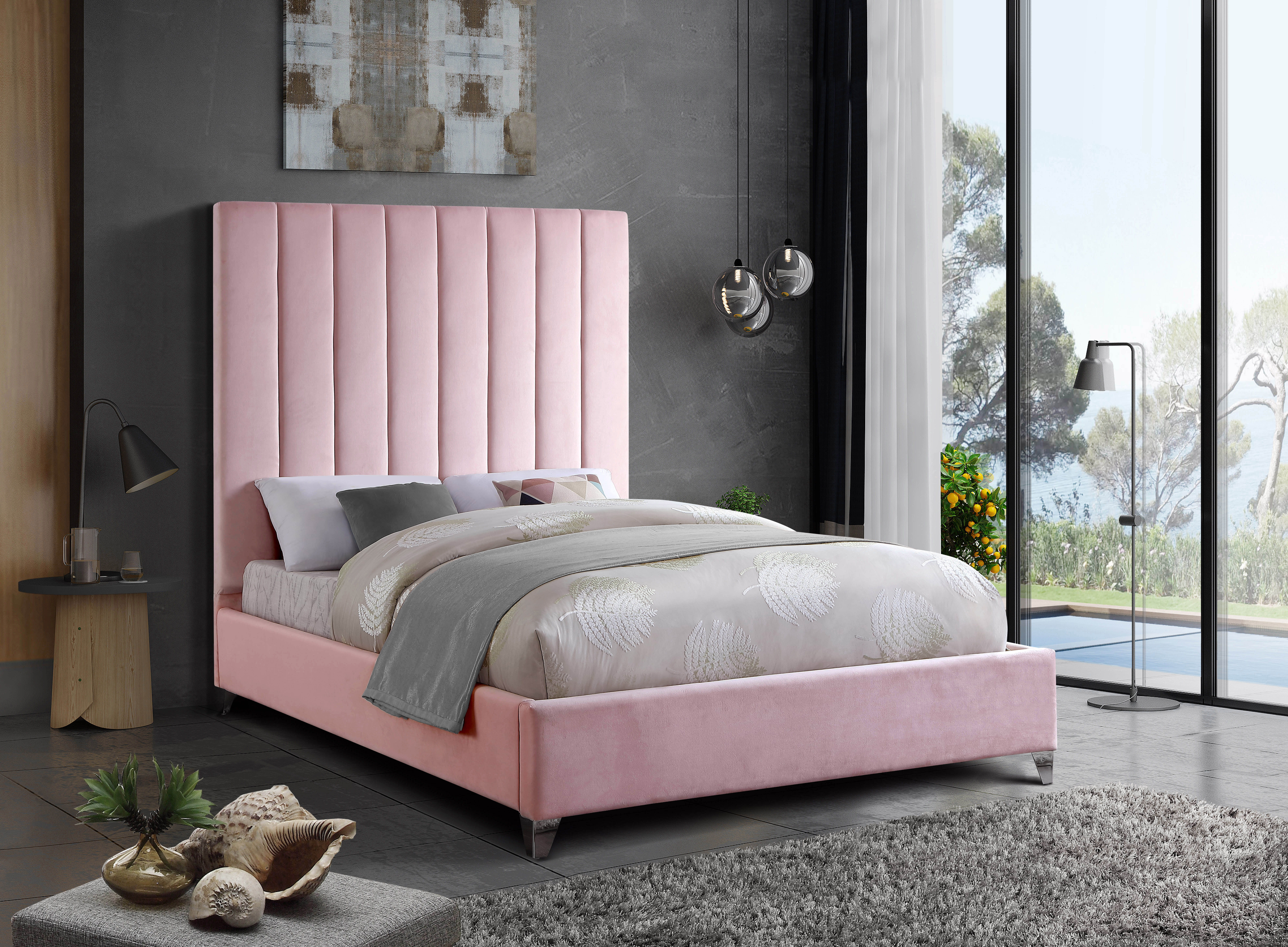 Via - Queen Bed - Pink