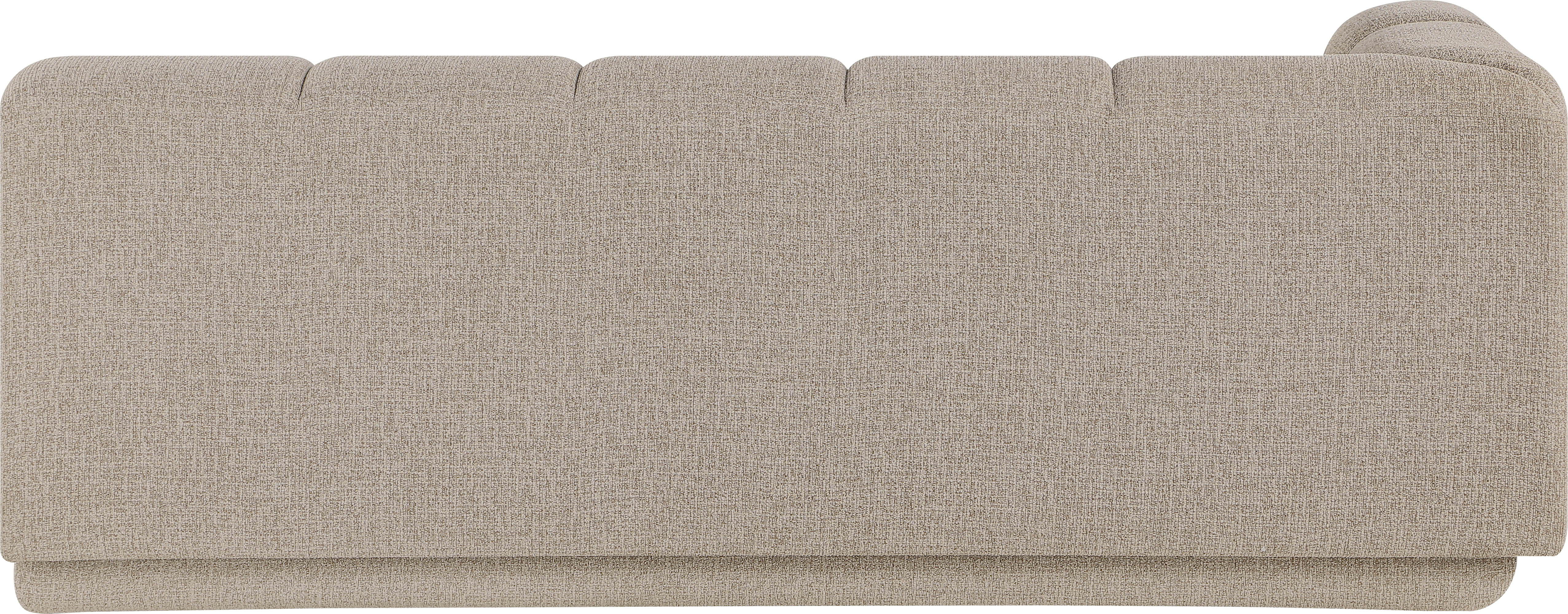 Modari - Fabric Upholstered Left Arm Sofa - Beige