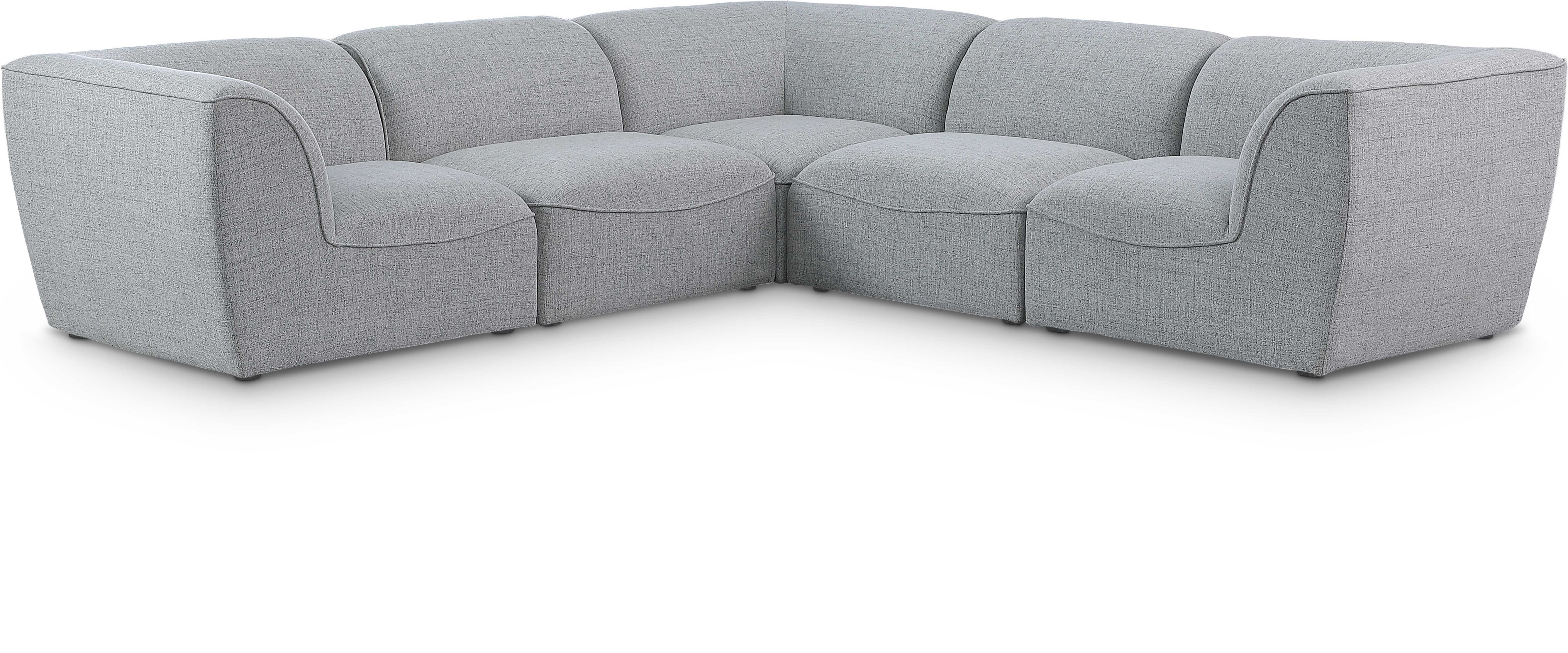 Miramar - 5 Piece Modular Corner Sectional - Gray