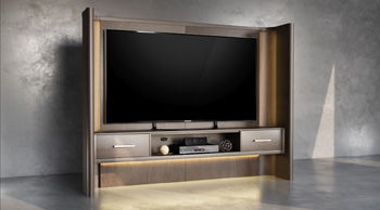 Darimore – TV Wall Left/Right Side Panels – Burnished Brown