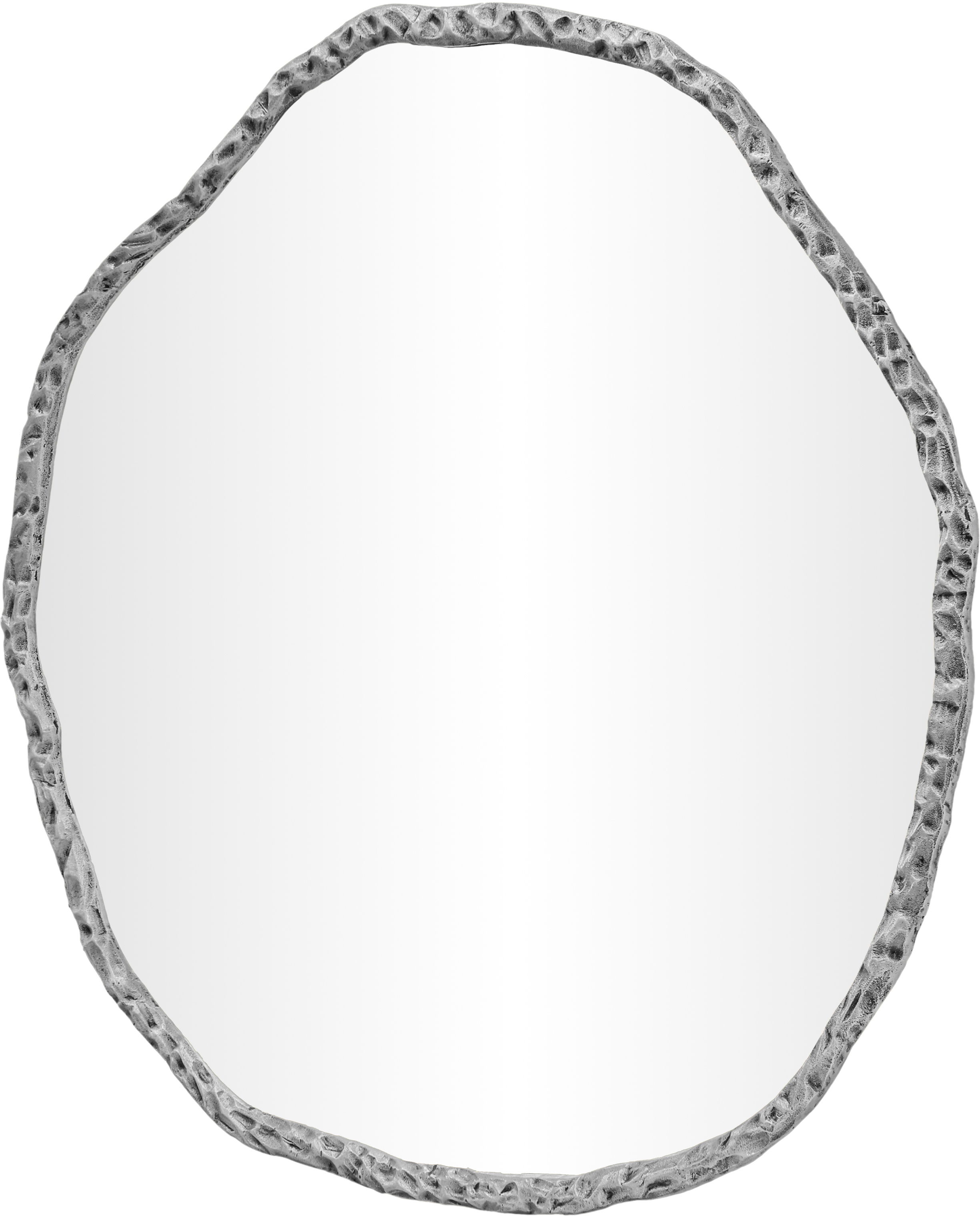 Molten - 36" Iron Mirror - Silver