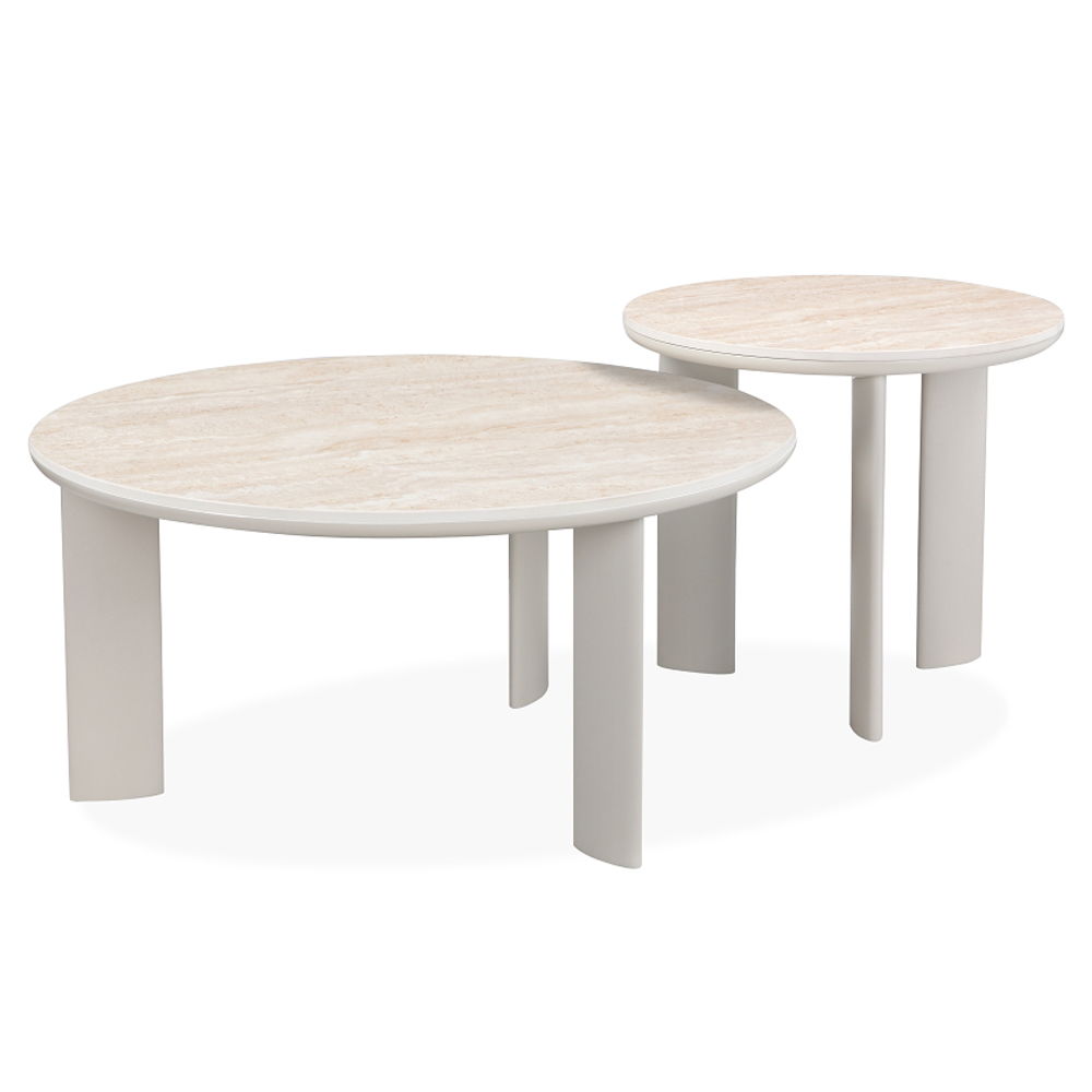 Ingram - Coffee Table - Sintered Stone & Light Gray, light gray, view 3