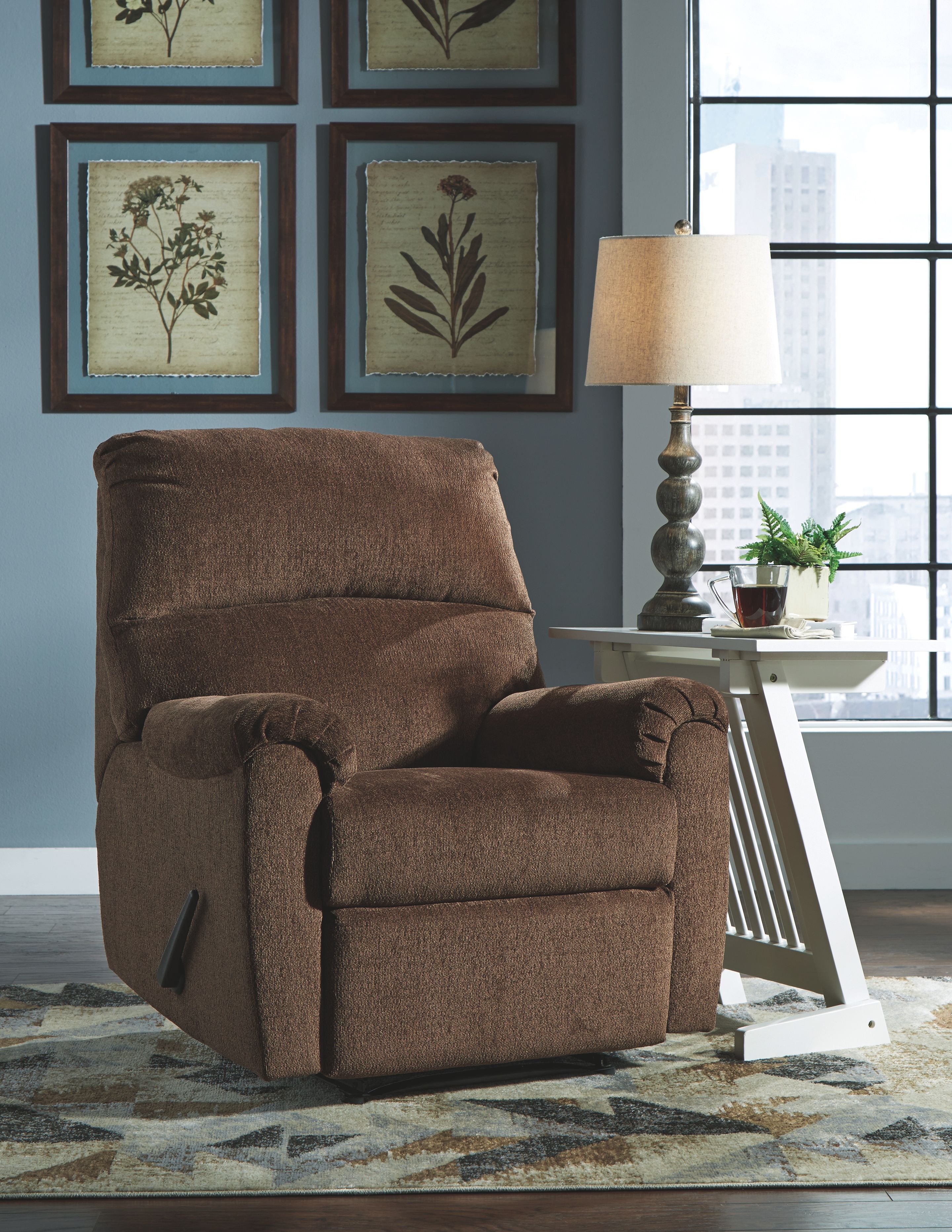 Ashley Furniture Nerviano - Zero Wall Recliner - Chocolate - Image 7