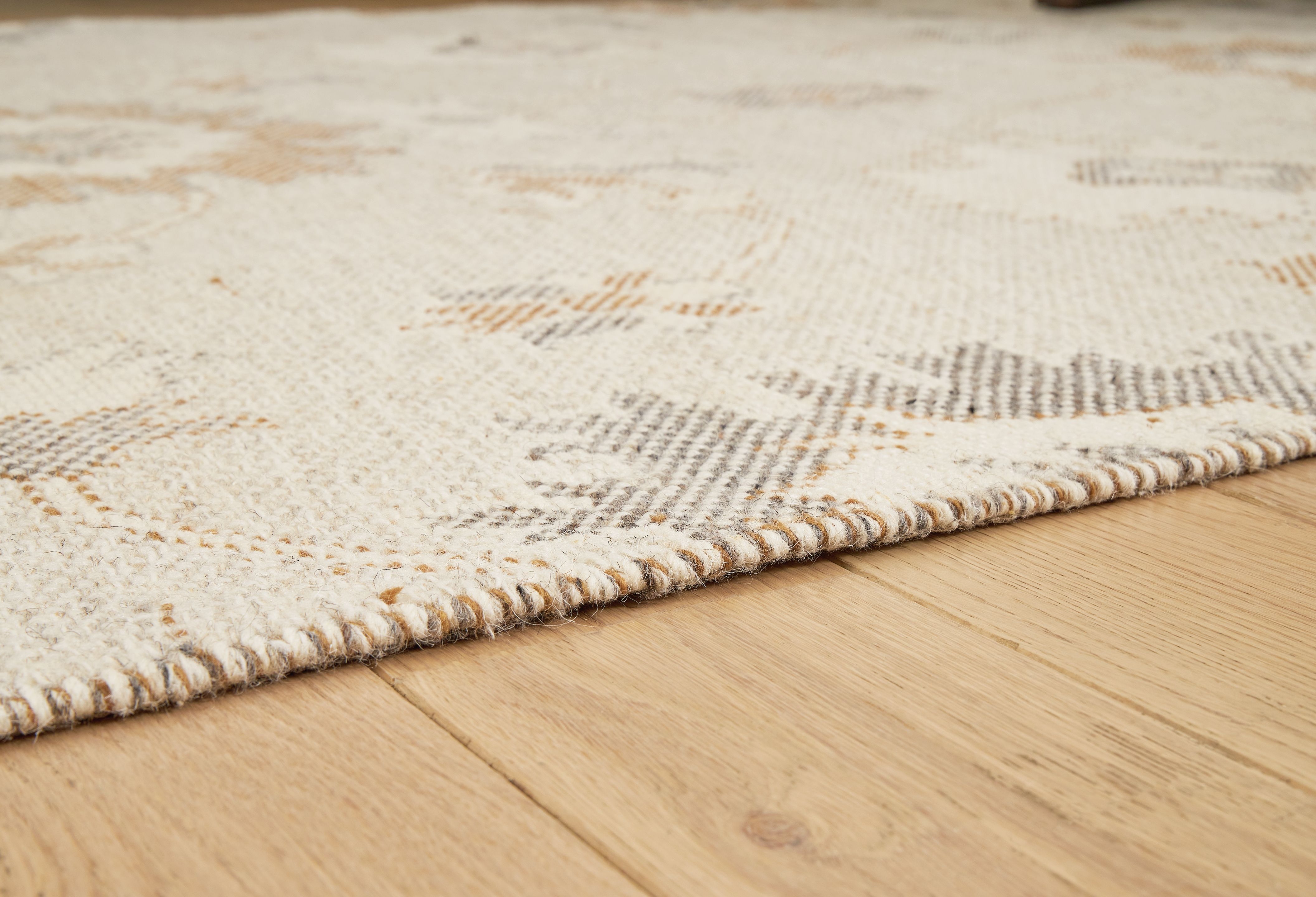 Calkin - 5' x 7' Rug - Linen / Gray / Caramel
