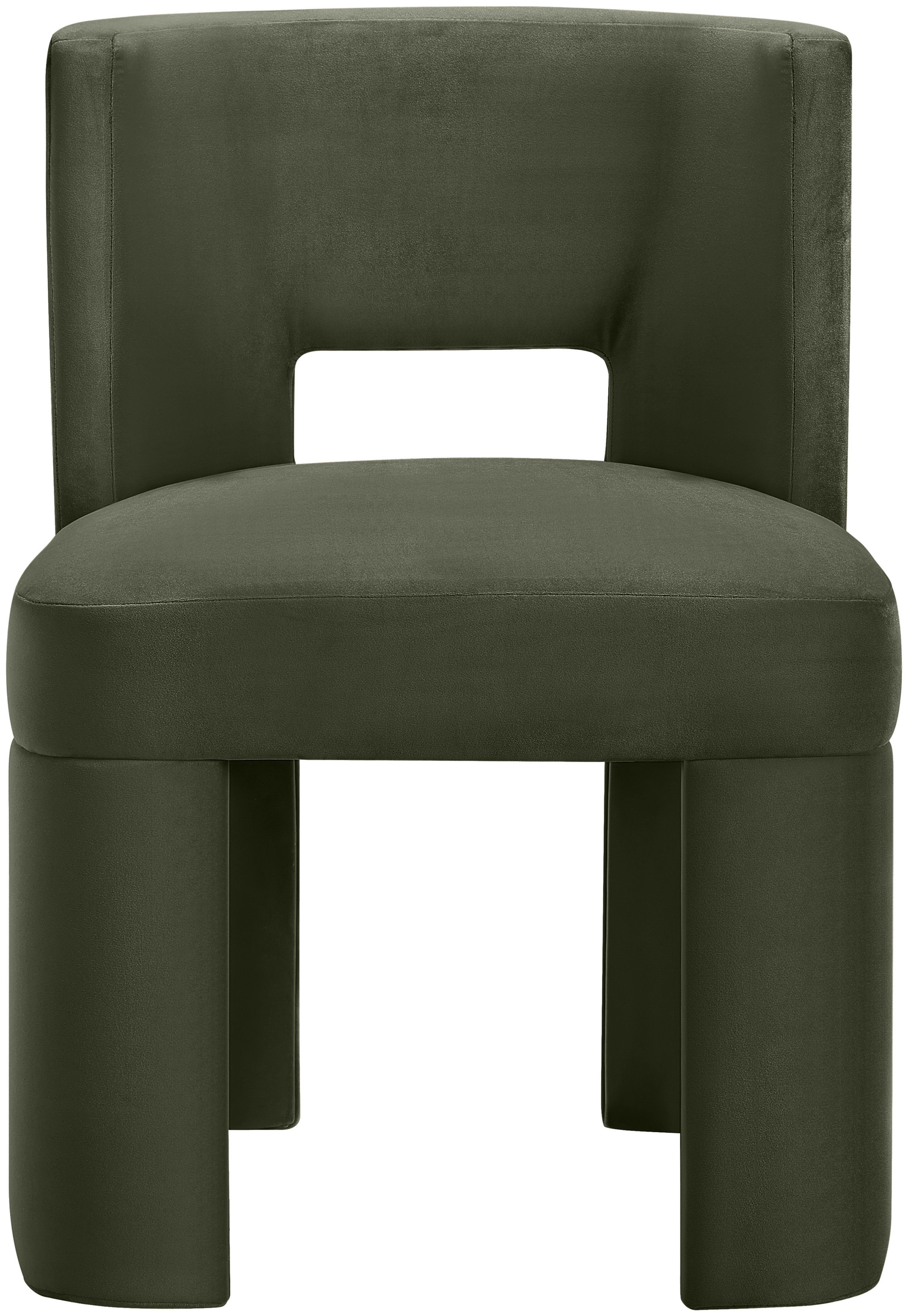 Zuno - Velvet Performance Fabric Upholstered Dining Chair (Set of 2) - Green