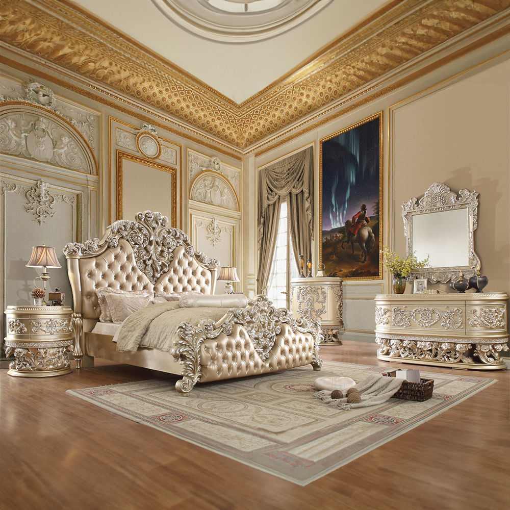 Vatican - Nightstand - Champagne Silver, beige, view 6