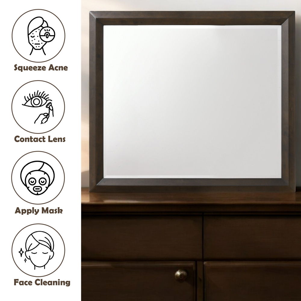 Merveille - Mirror - Espresso, dark brown, view 3