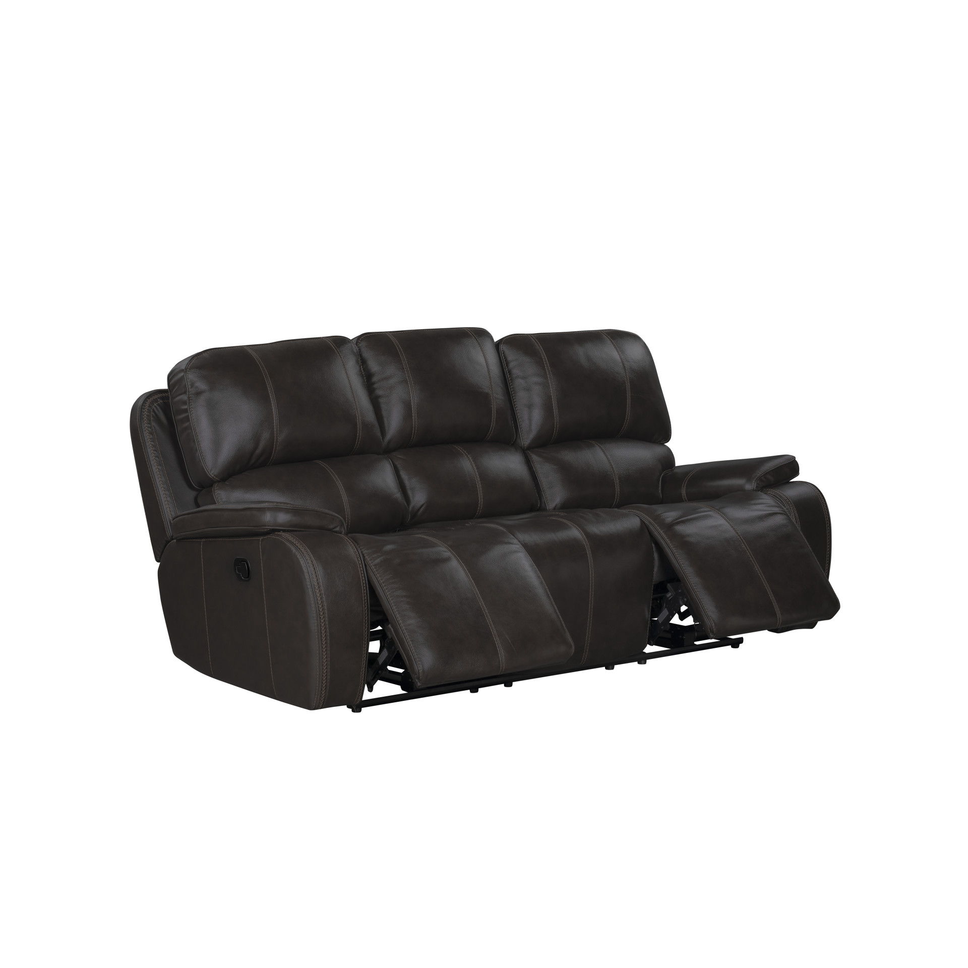 Brookings - Sofa With Dual Recliner - Charcoal