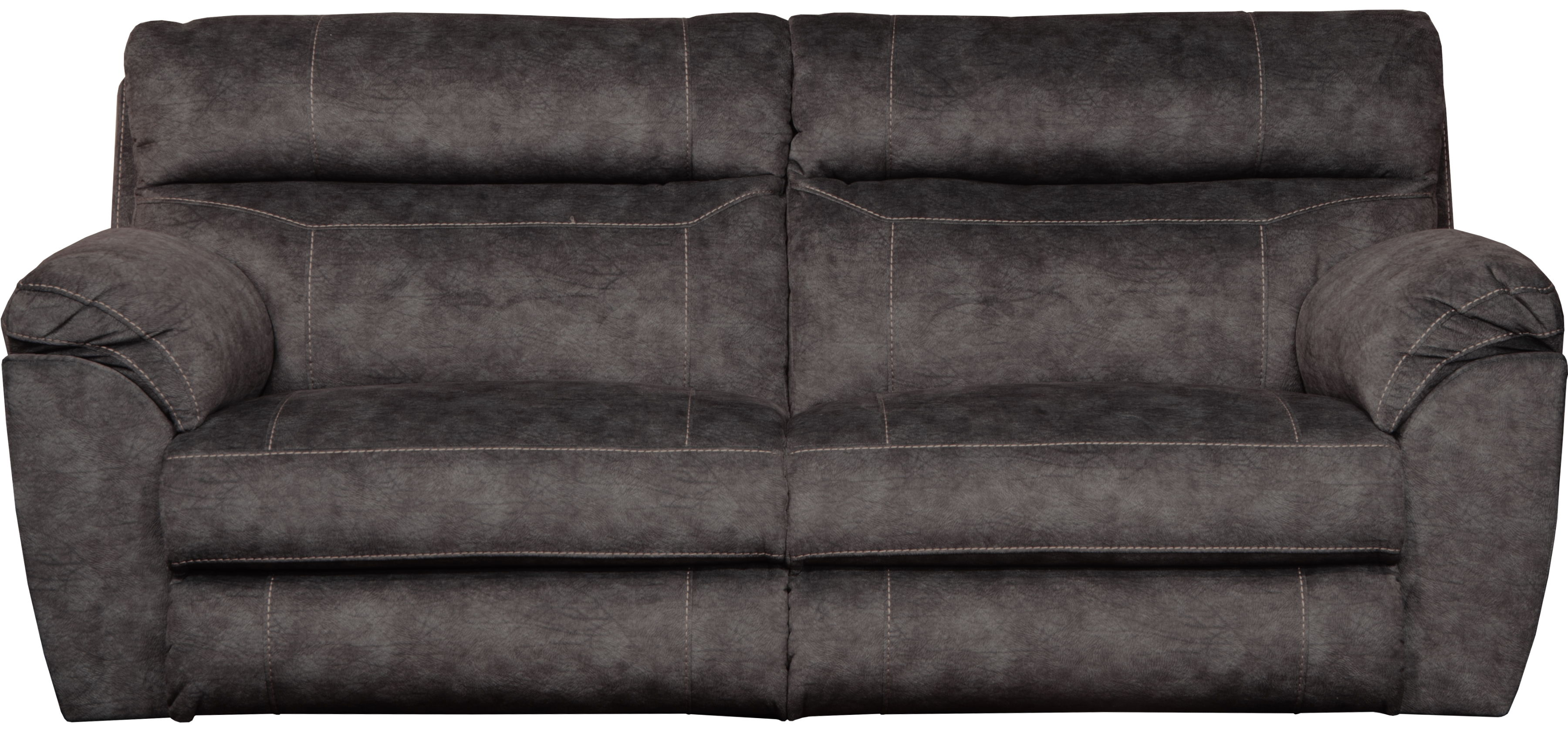 Catnapper Sedona - Power Headrest Lay Flat Reclining Sofa - Smoke - 42.5'
