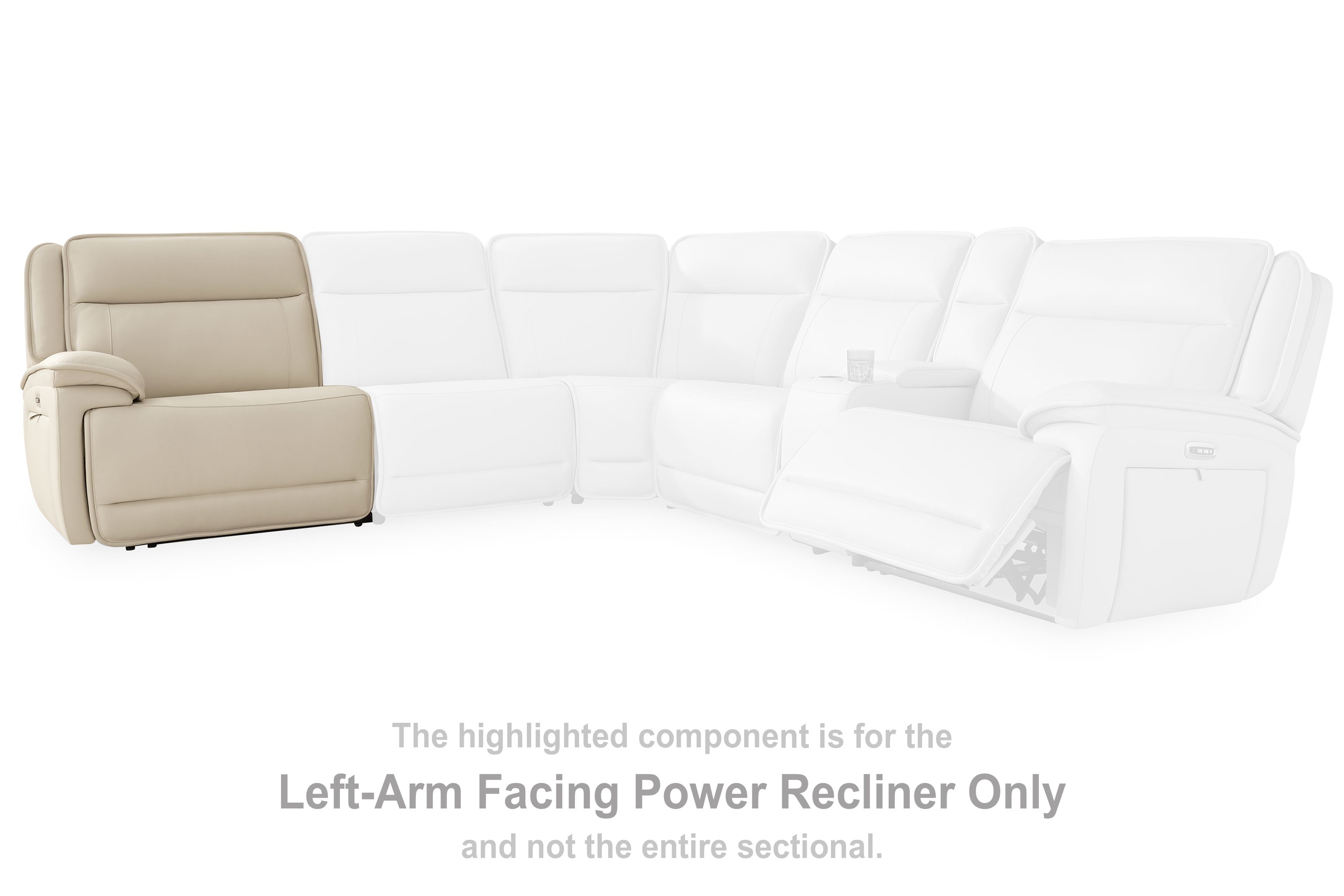 Double Deal - Laf Zero Wall Power Recliner - Almond