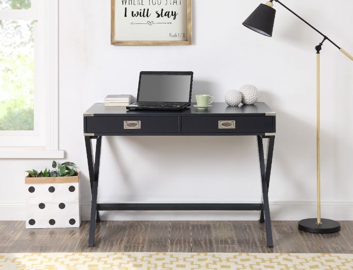 Amenia - Writing Desk (Same Ac00908) - Charcoal, black, view 5