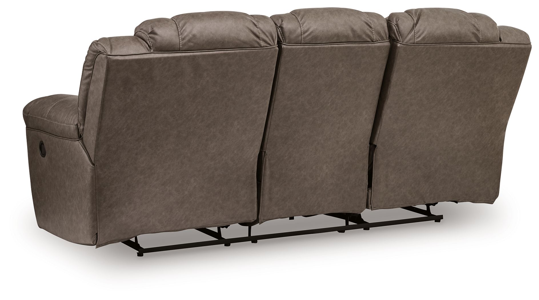 Ashley Furniture Lowilla - Reclining Sofa - Driftwood - Image 5