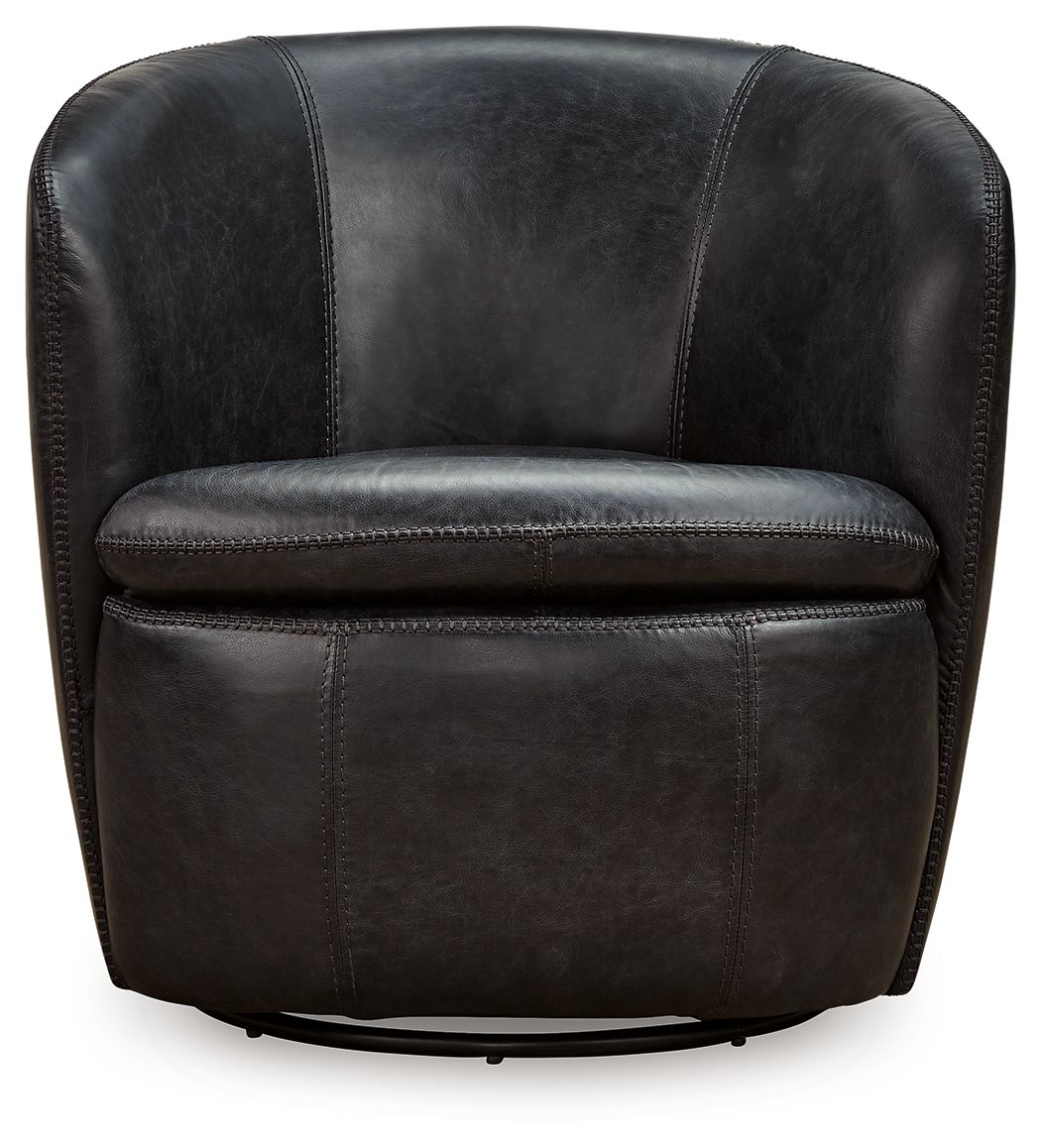Ashley Furniture Kierreys - Swivel Chair - Midnight - Image 3
