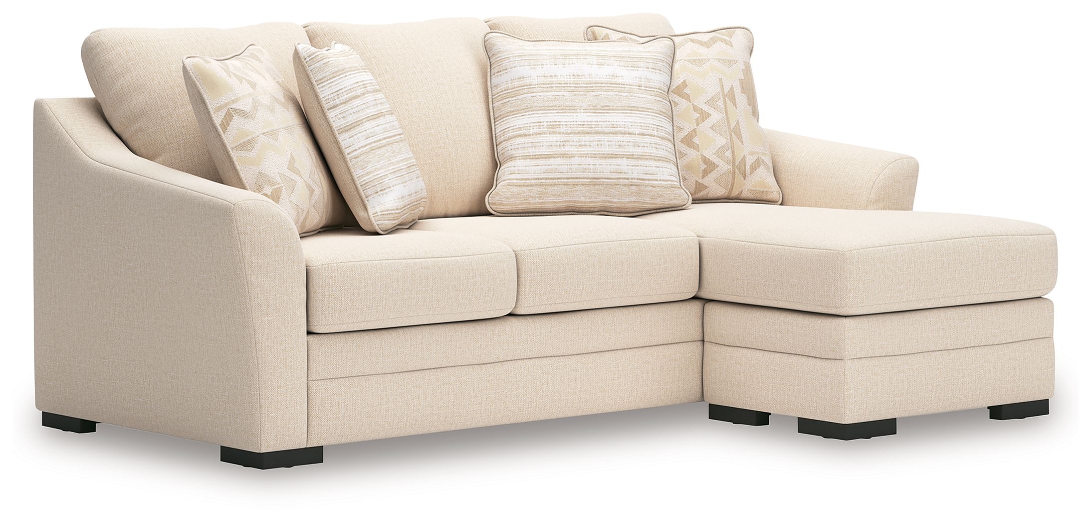Ashley Furniture Lango - 3 Pc. - Sofa Chaise, Chair, Ottoman - Jute - Image 3