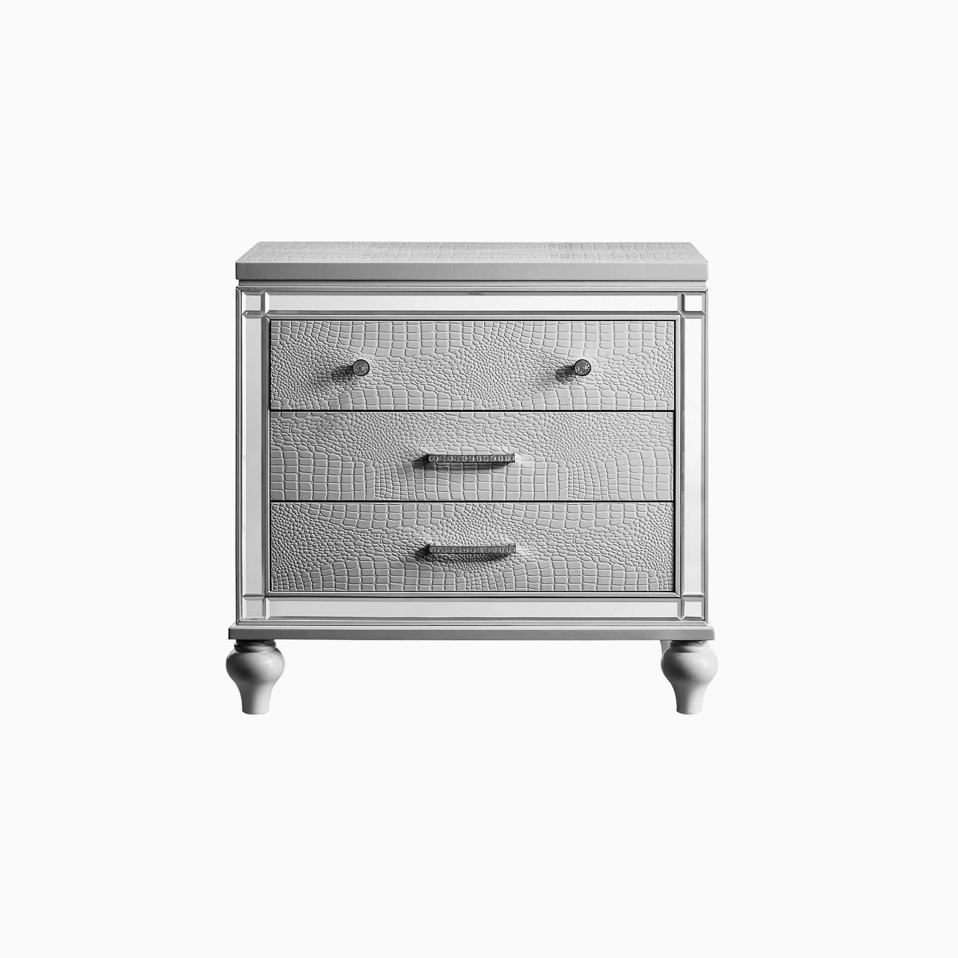 Valentino - Nightstand - Silver