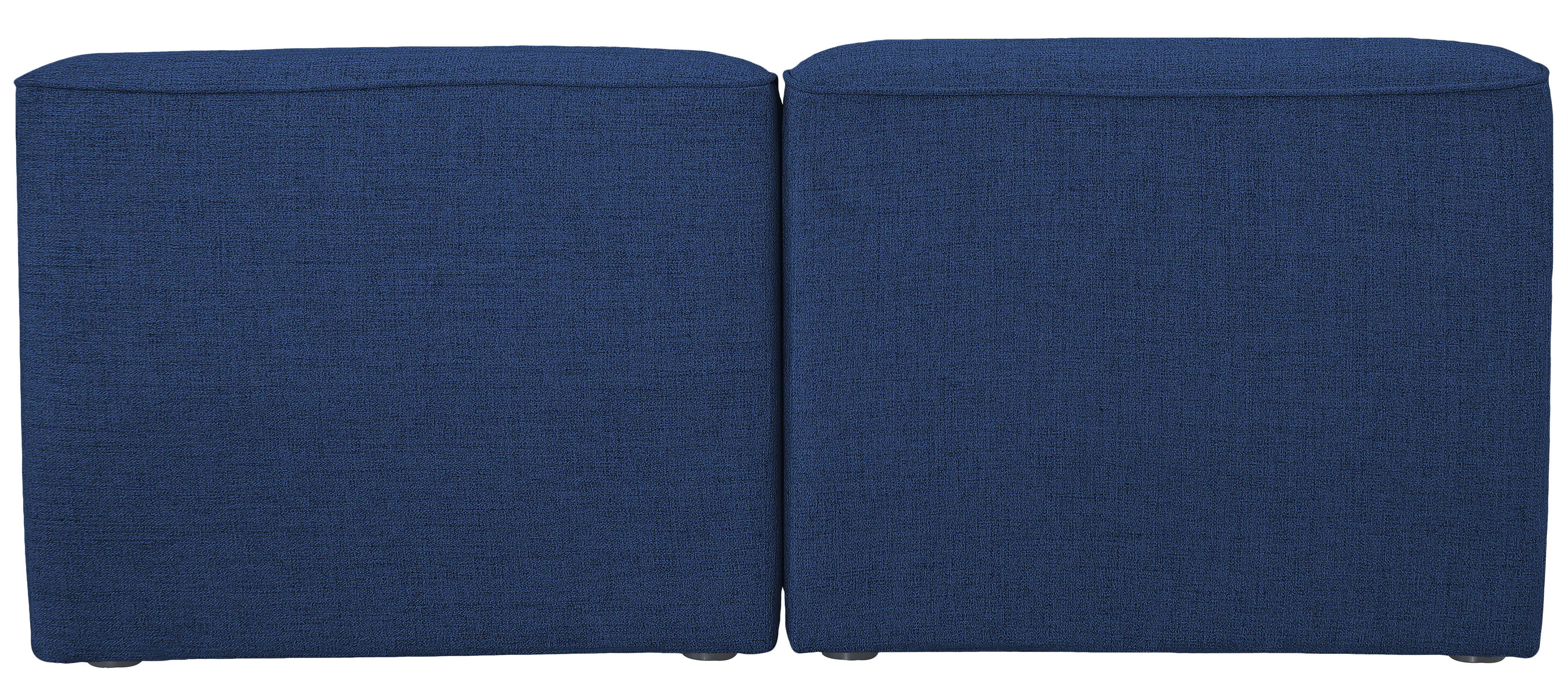 Miramar - 2 Piece Armless Modular Sofa - Navy