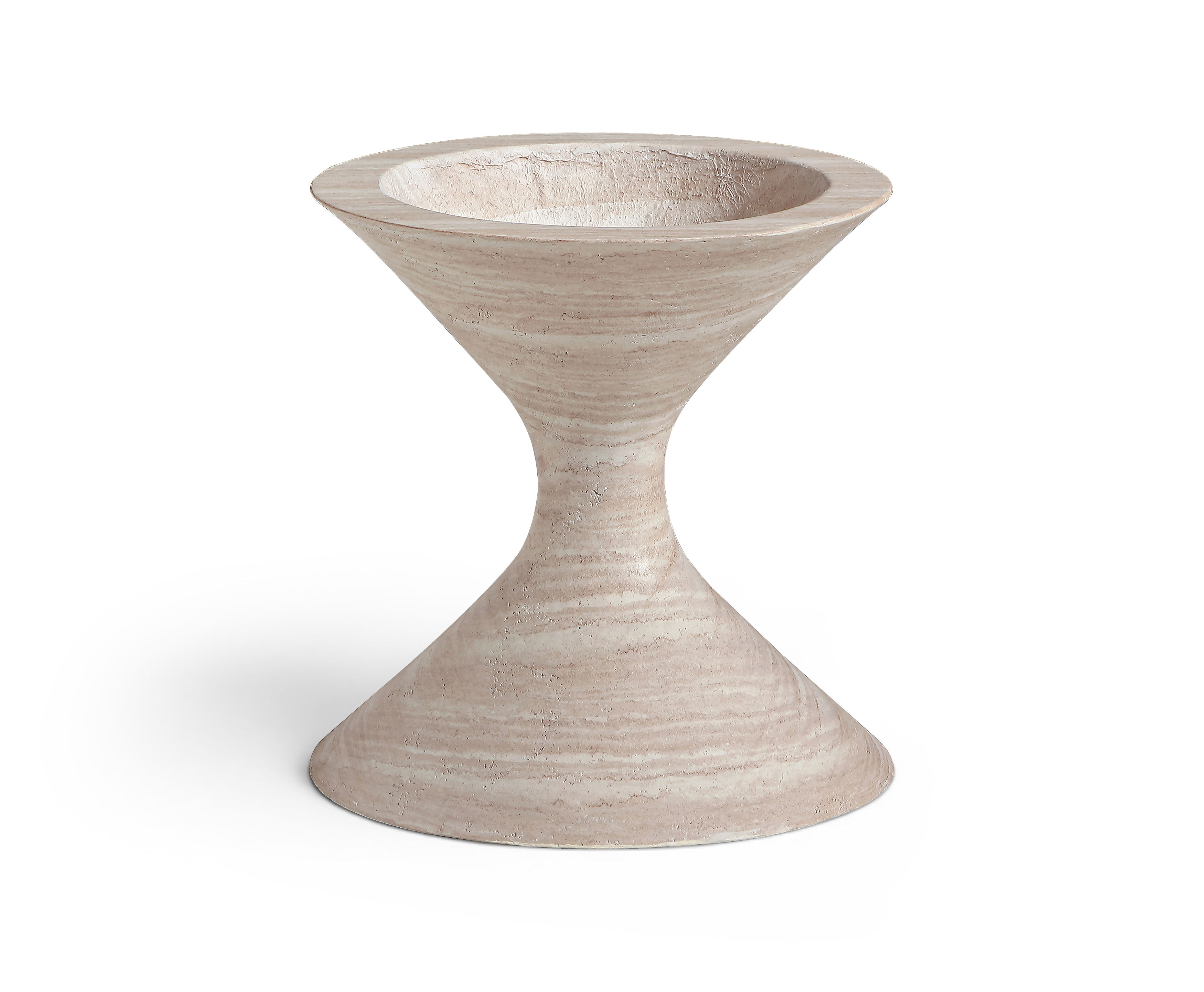 Vessa - 18" Indoor / Outdoor Concrete Planter - Travertine