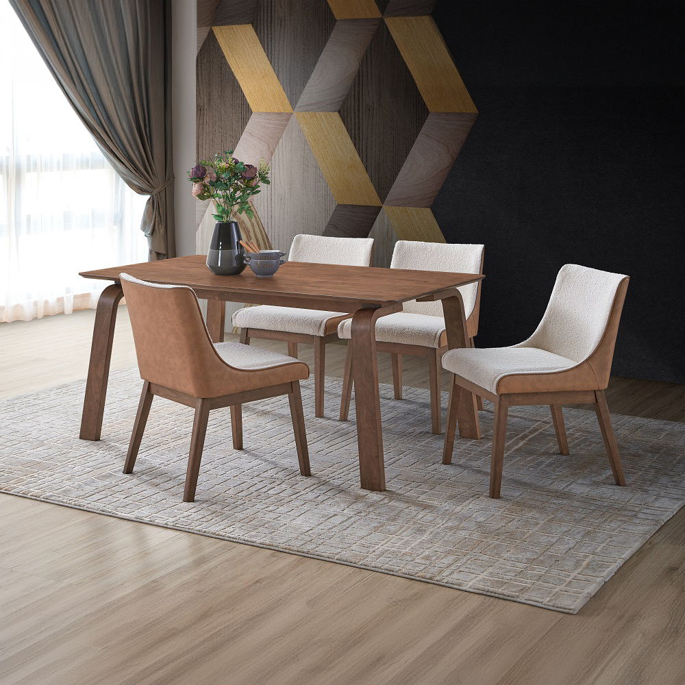 Ginny - Dining Table - Walnut, dark brown, view 6