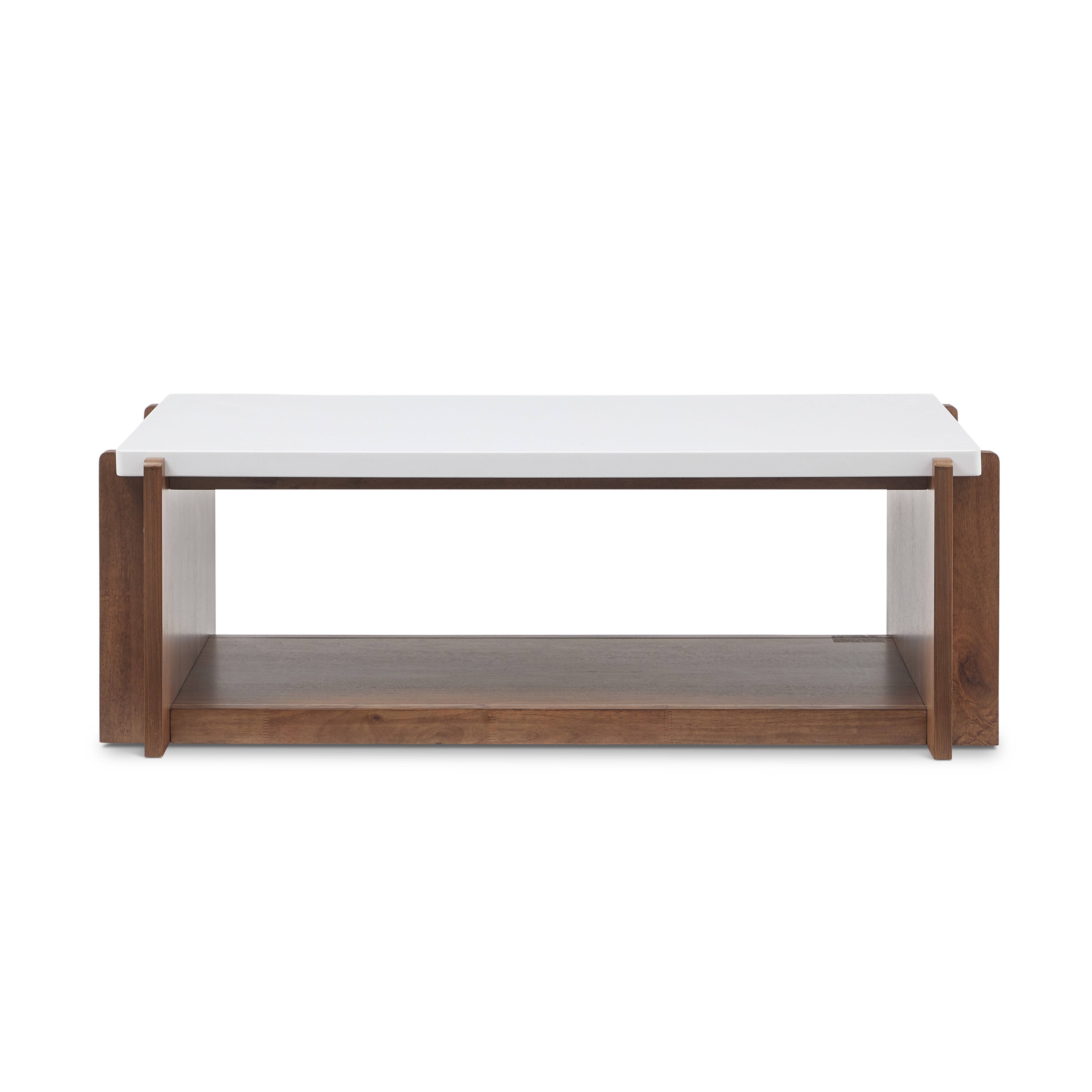Lincoln - Rectangular Coffee Table With Casters - Light Brown, light brown, view 2
