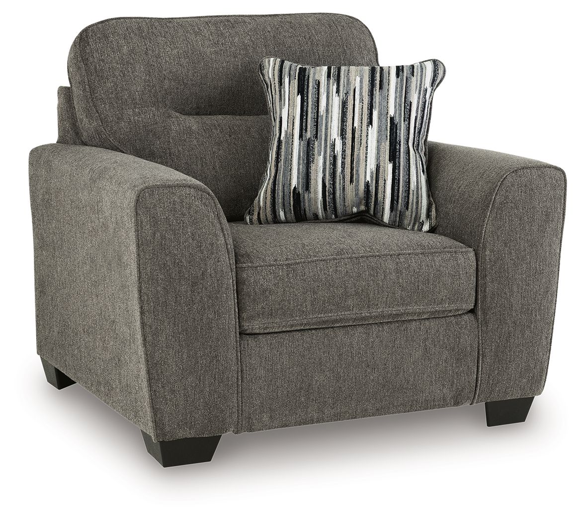 Olten - 4 Pc. - Sofa, Loveseat, Chair And A Half, Ottoman - Graphite