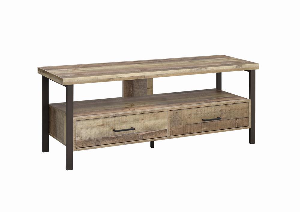 Ruston 59″ TV Console Weathered Pine New Lots Furniture Online Store