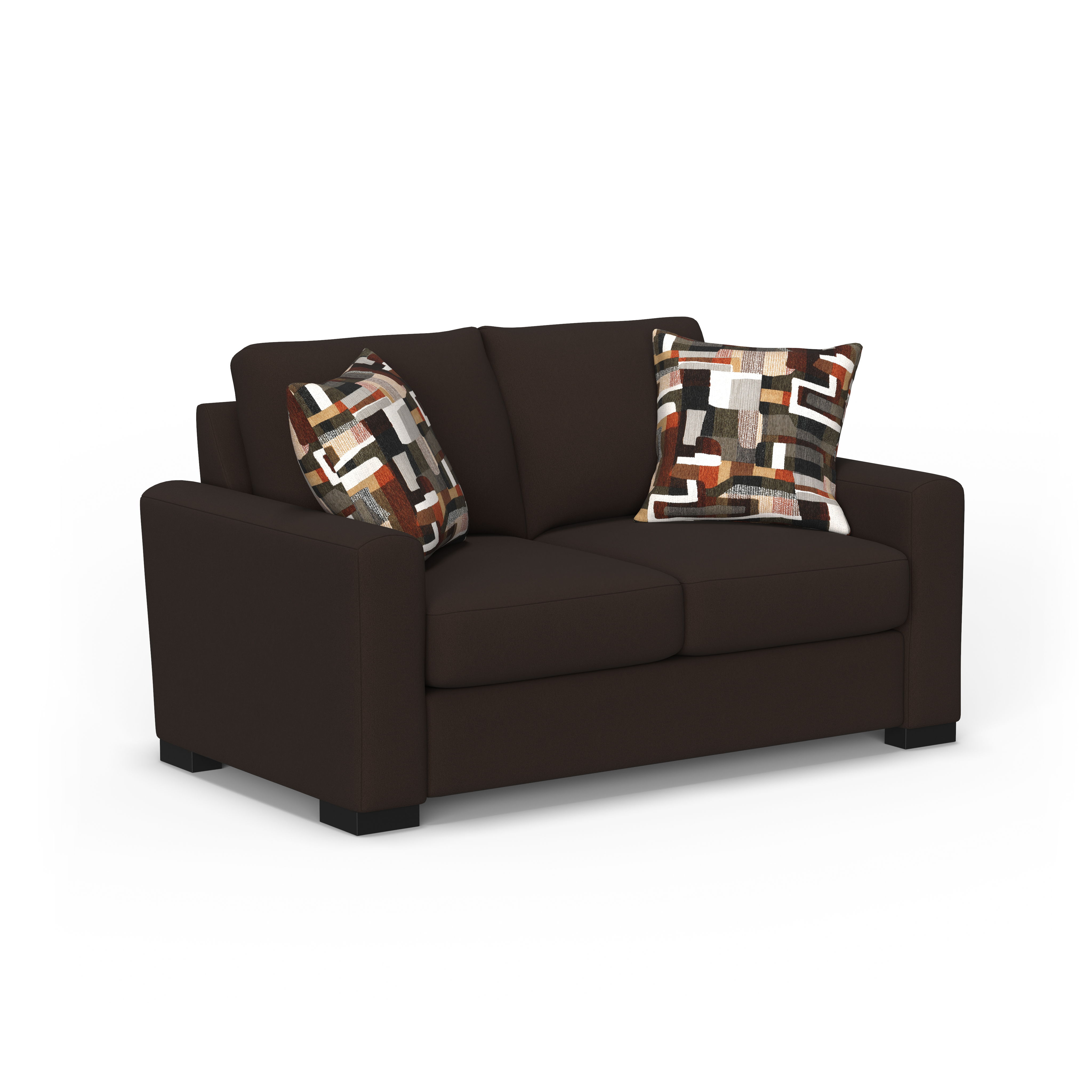 Oliver - Fabric Loveseat, gray, view 3