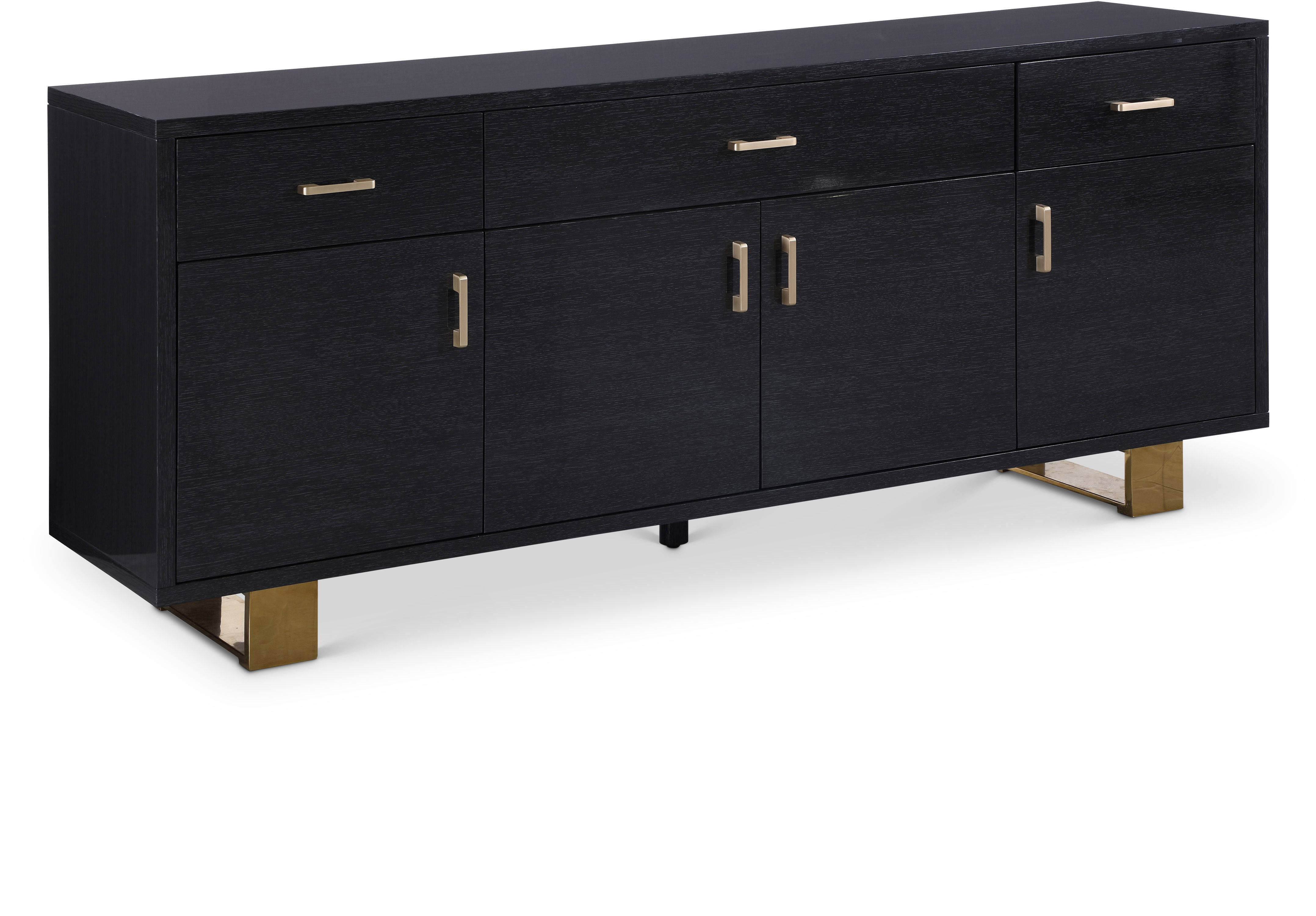 Excel - Sideboard - Dark Gray & Gold
