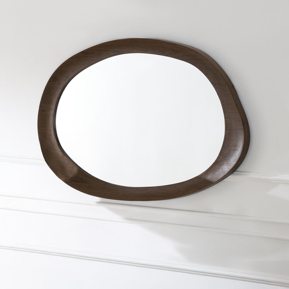 Hanale - Accent Mirror - Brown, dark brown, view 5