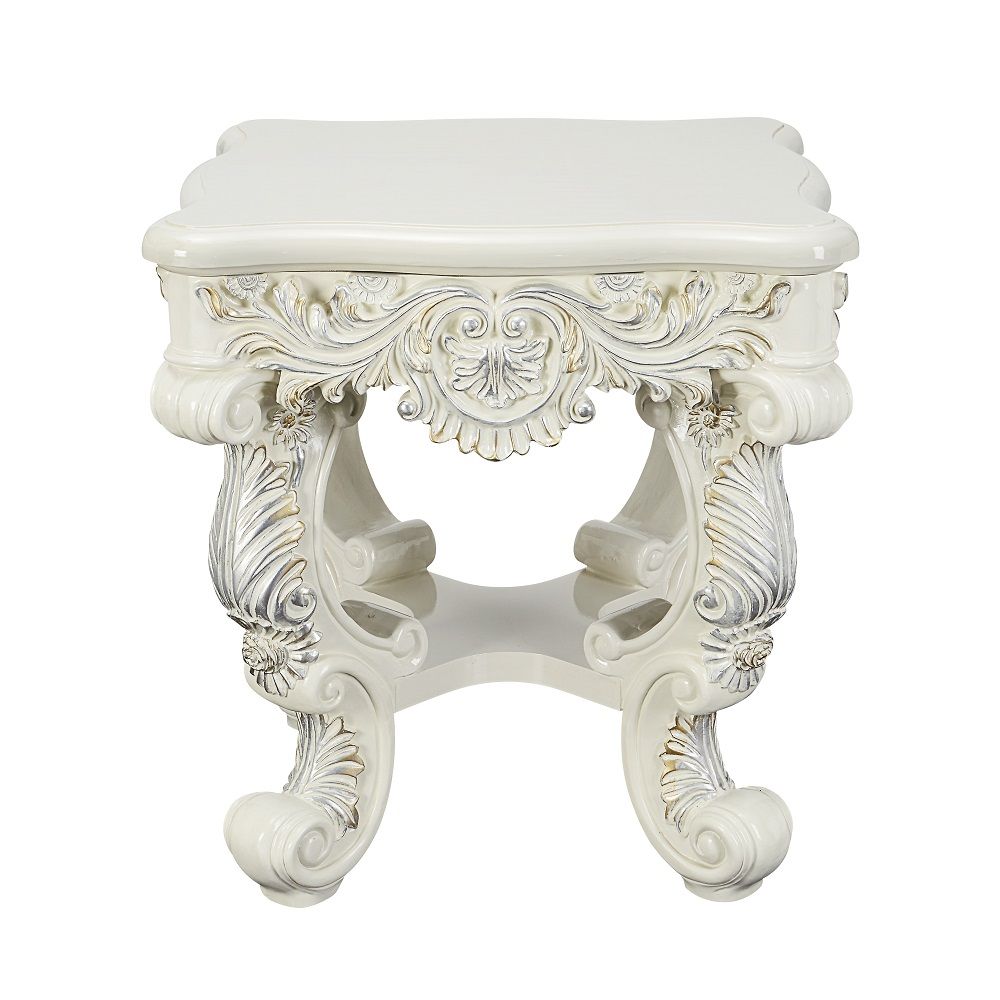 Adara - End Table - Antique White, beige, view 6