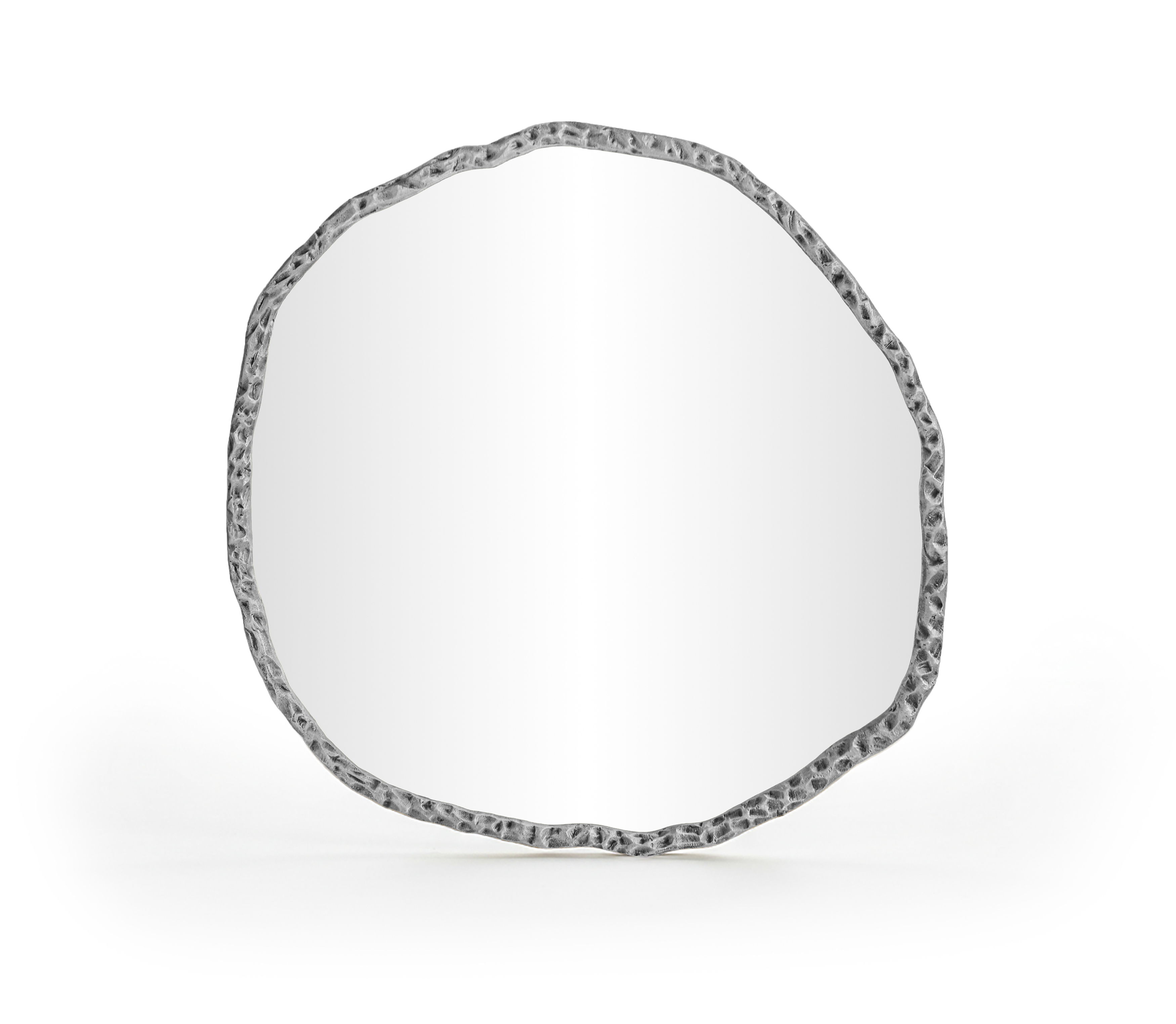 Molten - 36" Iron Mirror - Silver