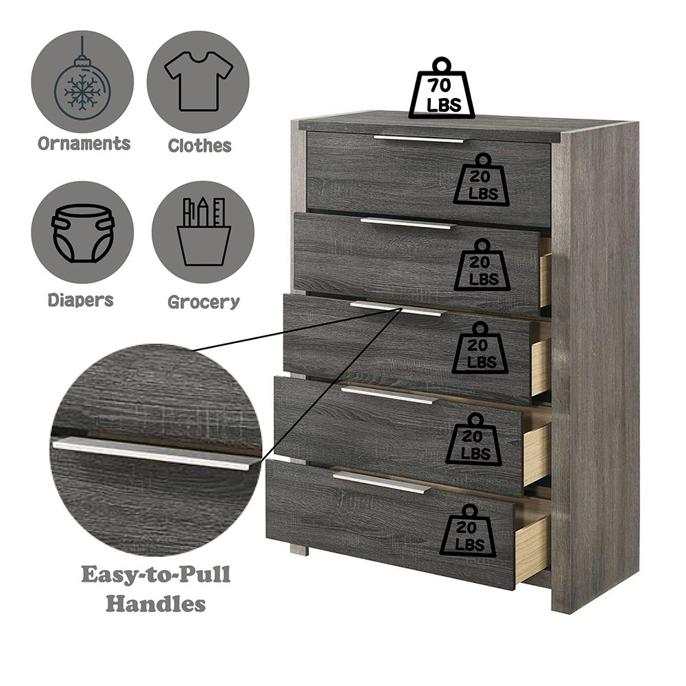 Jehoram - Chest - Gray, dark gray, view 5