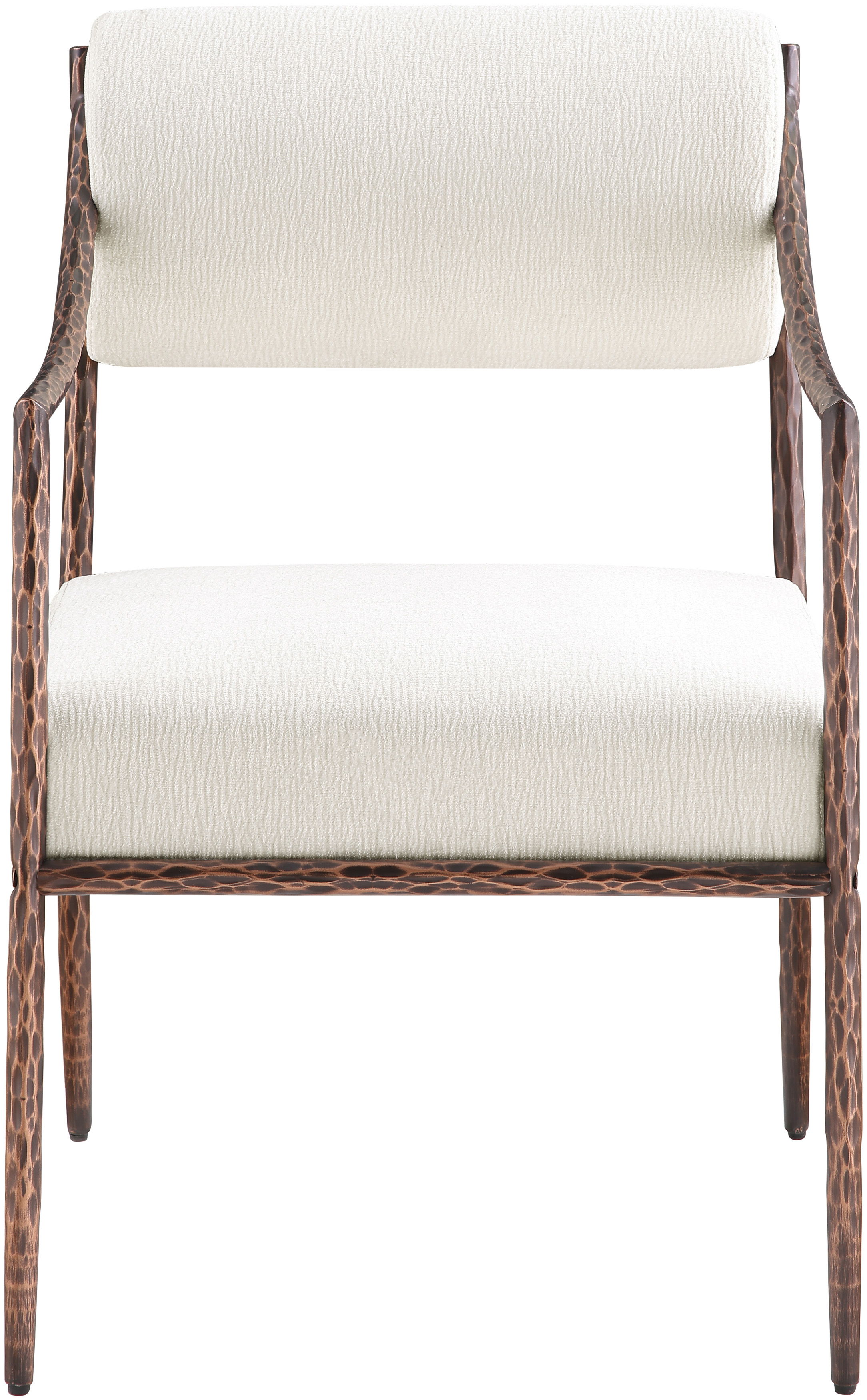Bastille - Upholstered Dining Arm Chair (Set of 2) - Cream / Bronze