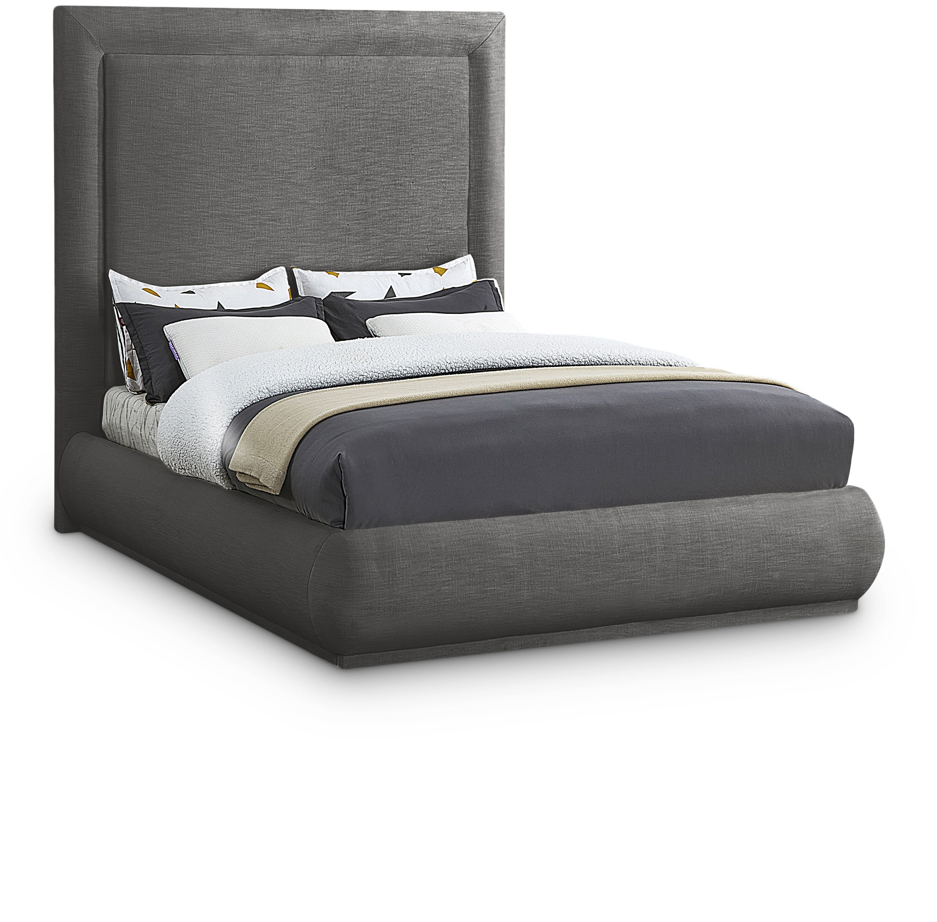 Brooke - Queen Bed - Gray
