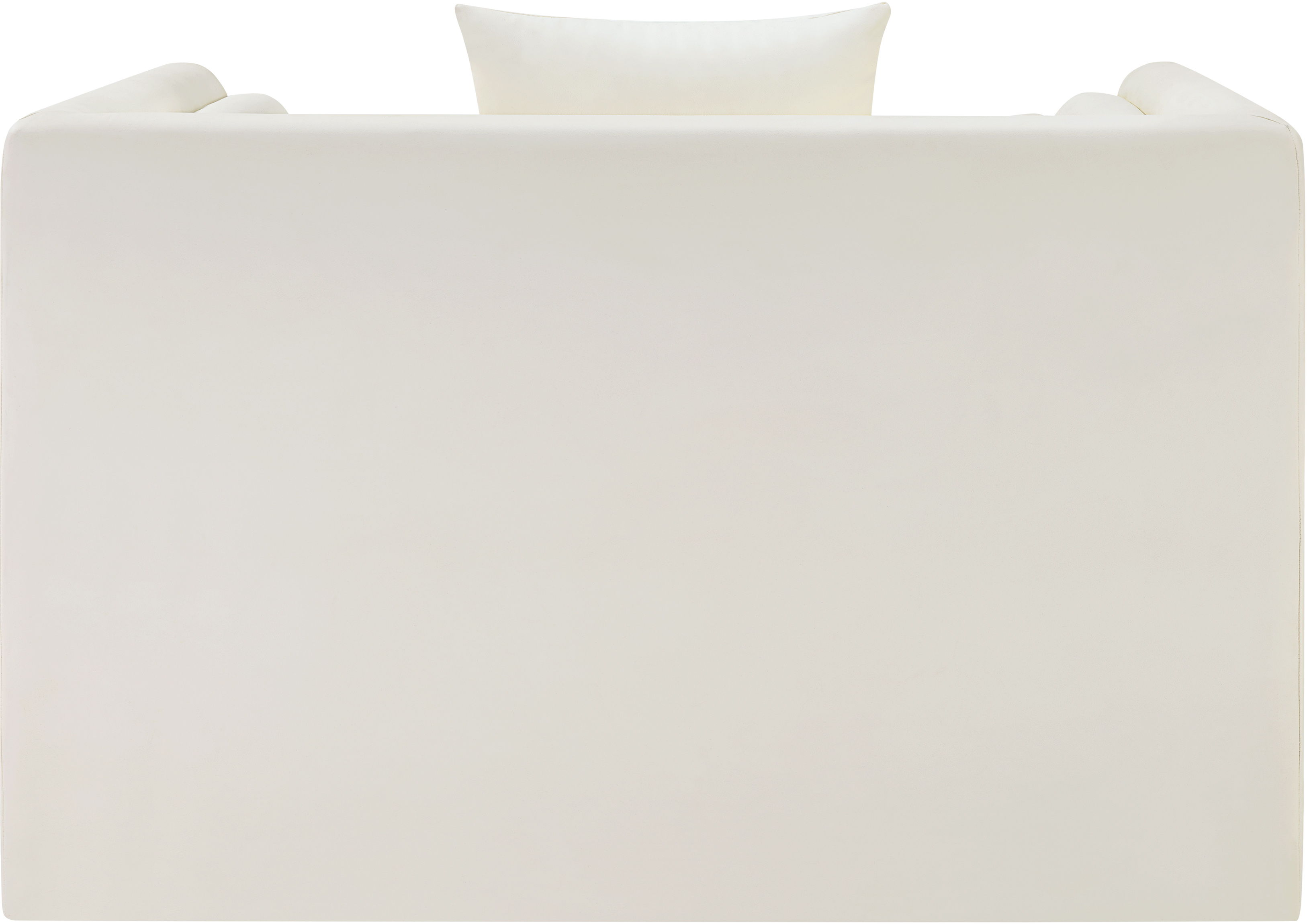 Everett - Vegan Leather Upholstered Chair - Cream